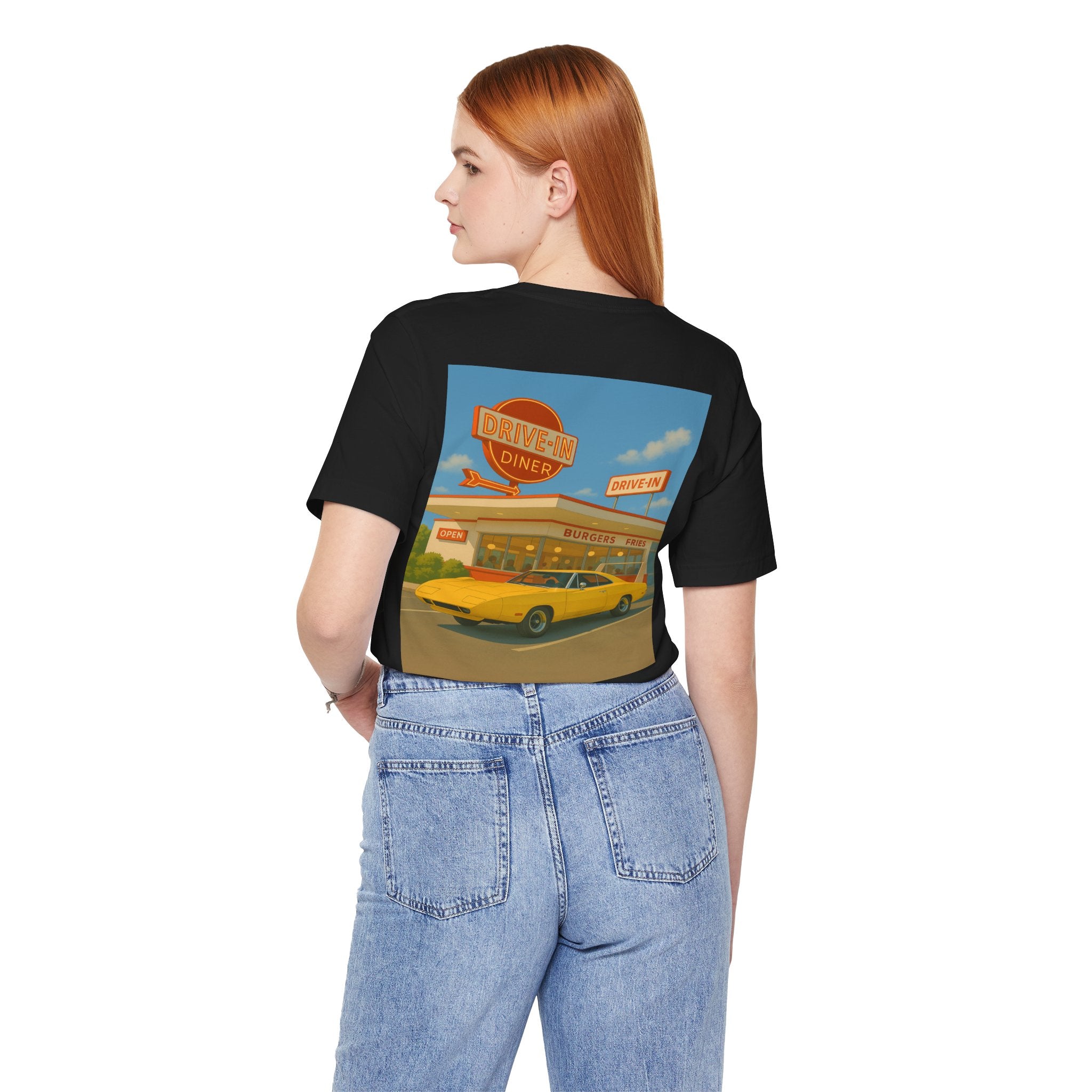 Dream Car Tee – Retro Aero Cruiser - Yellow