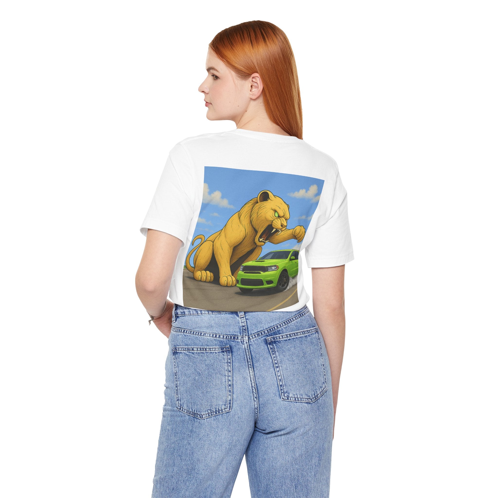 Dream Car Tee – Tiger Chasin Tail Lights - Lime Green