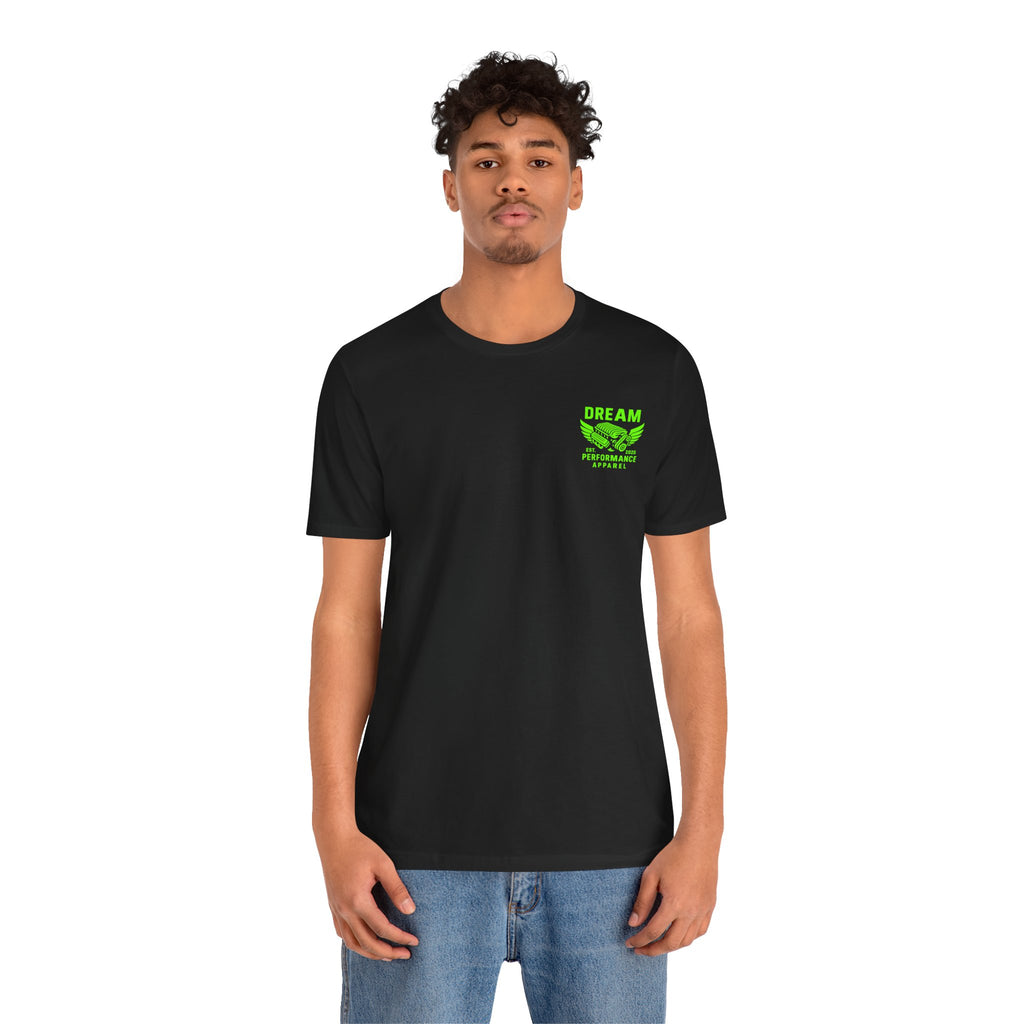 Dream Car Tee - Classic Front Logo - Lime Green
