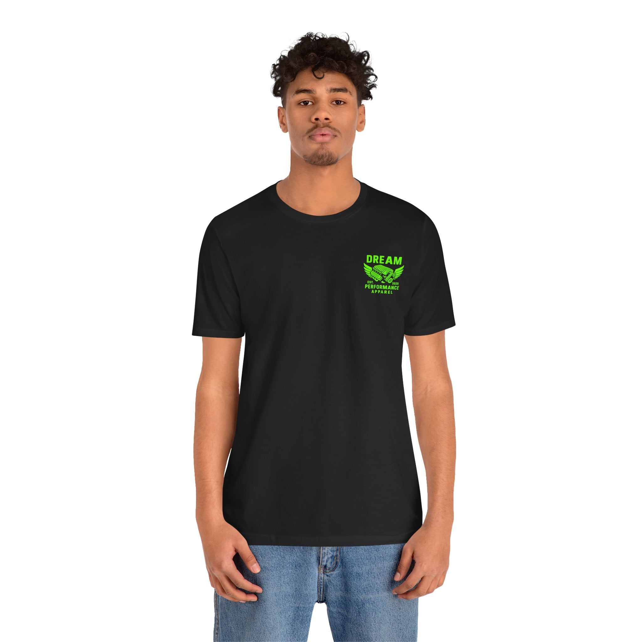 Dream Car Tee - Classic Front Logo - Lime Green