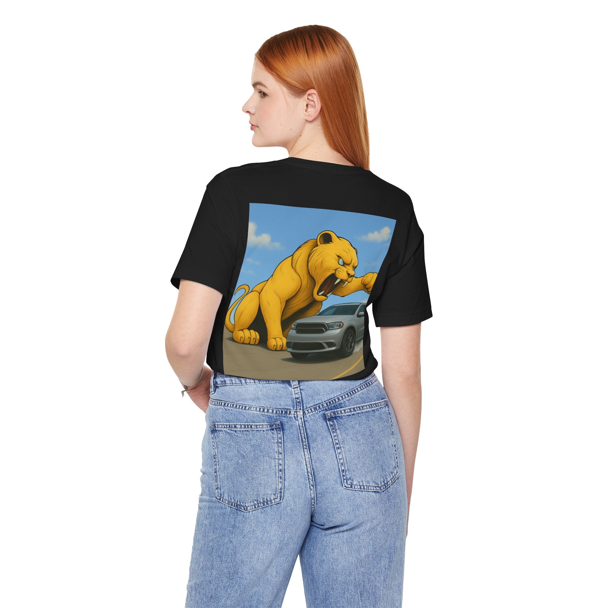 Dream Car Tee – Tiger Chasin Tail Lights -Gray