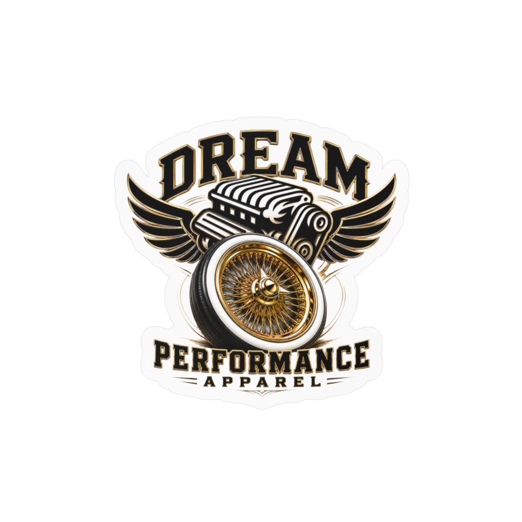 Gold Spokes Sticker