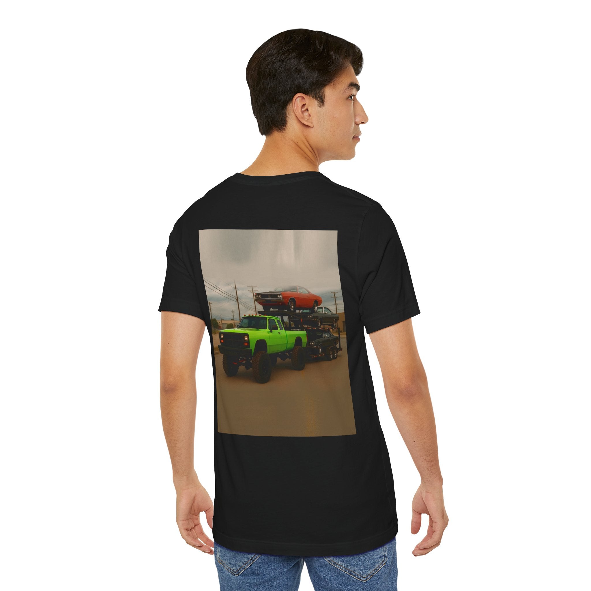 Dream Car Tee - Retro Medium Duty Diesel - Lime Green