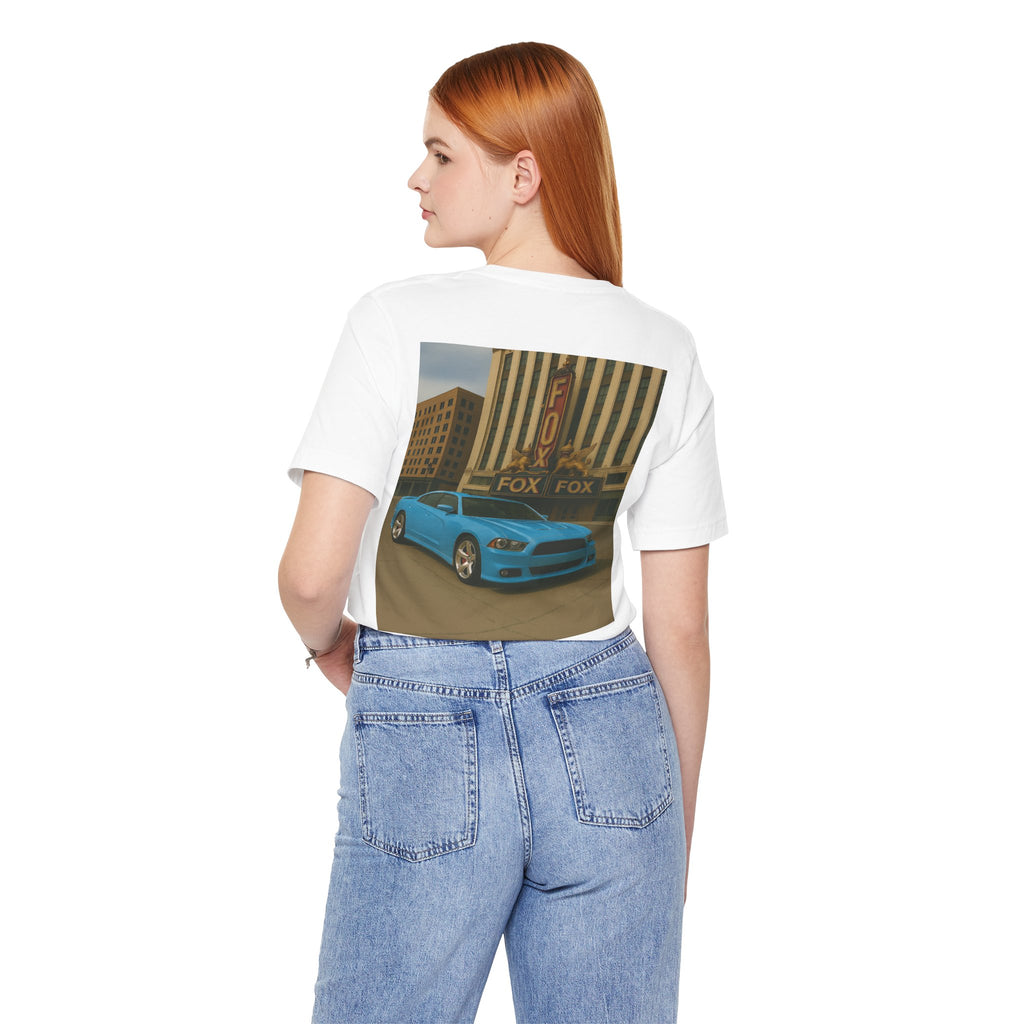 Dream Car Tee - Fox Light & Horsepower Nights - Light Blue