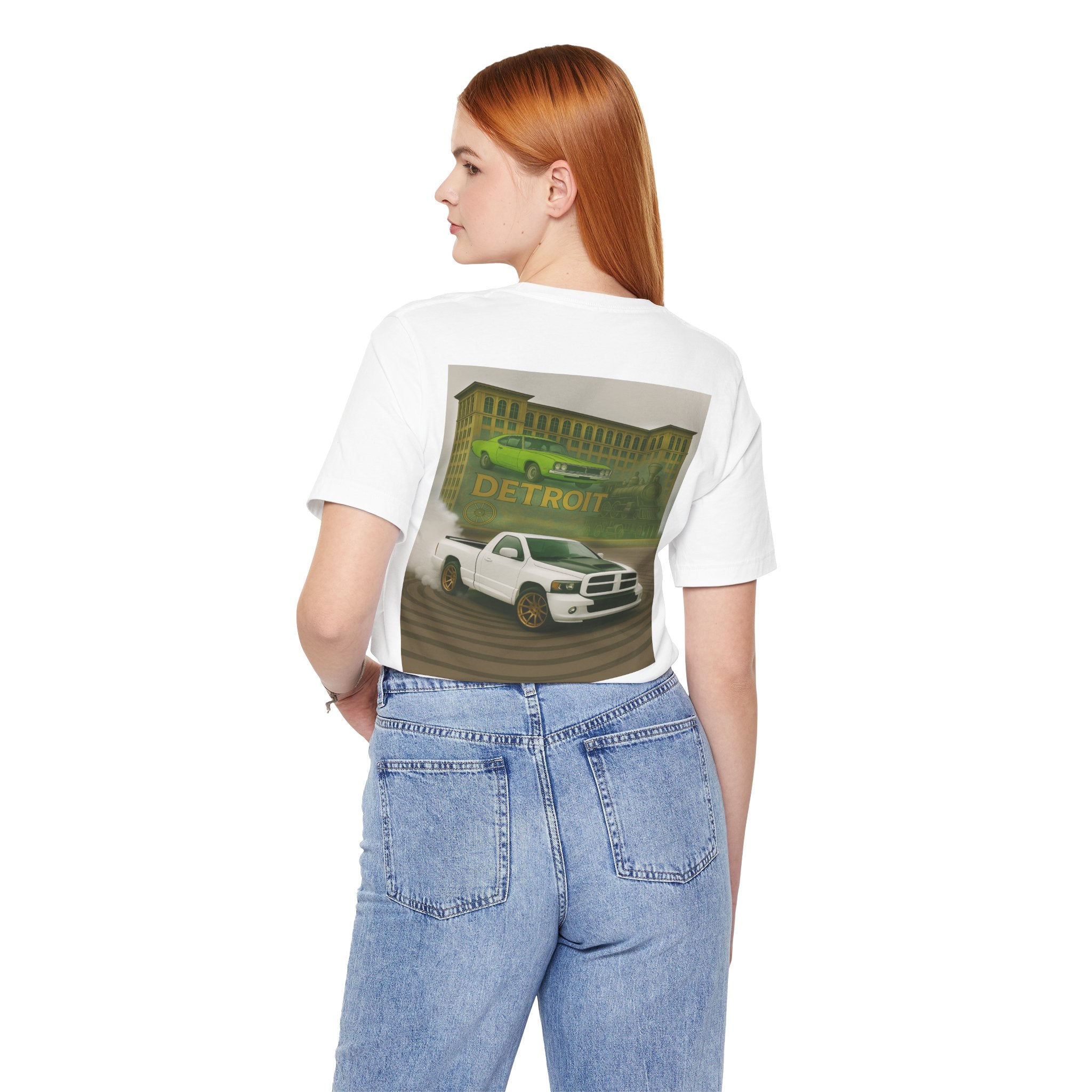 Dream Car Tee - Station Steel & Spray Paint - White