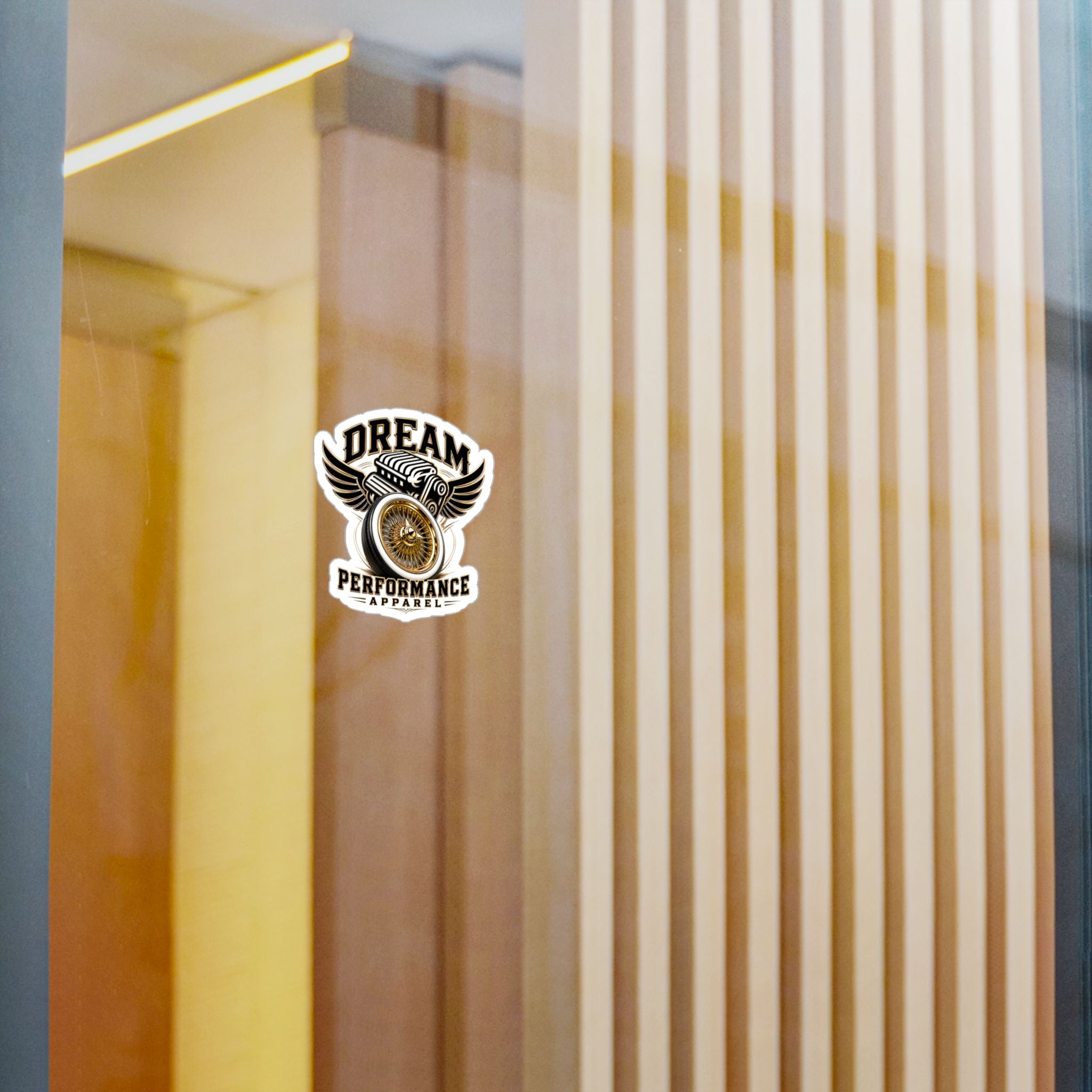 Gold Spokes Sticker