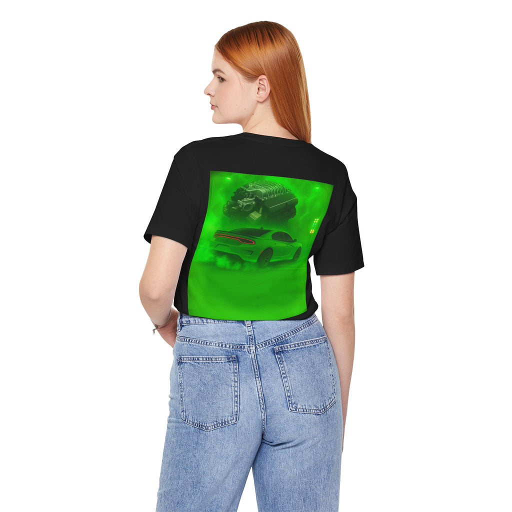 Dream Car Tee – Supercharged Sedan - Lime Green