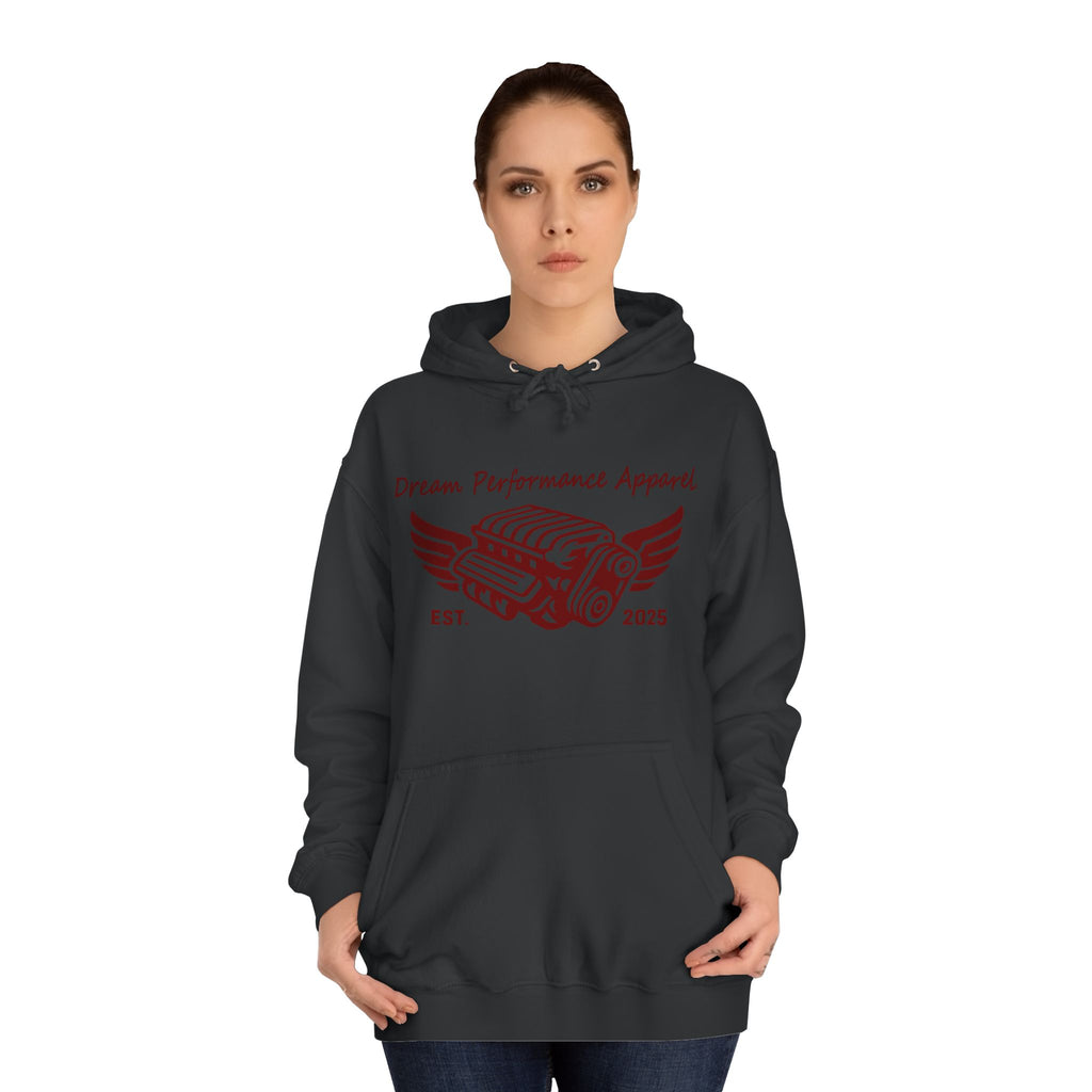Dream Car Hoodie - Classic Front logo - Dark Red