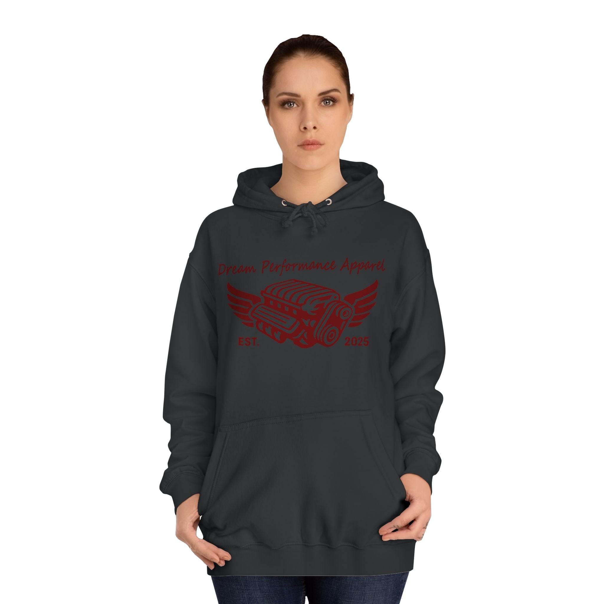Dream Car Hoodie - Classic Front logo - Dark Red