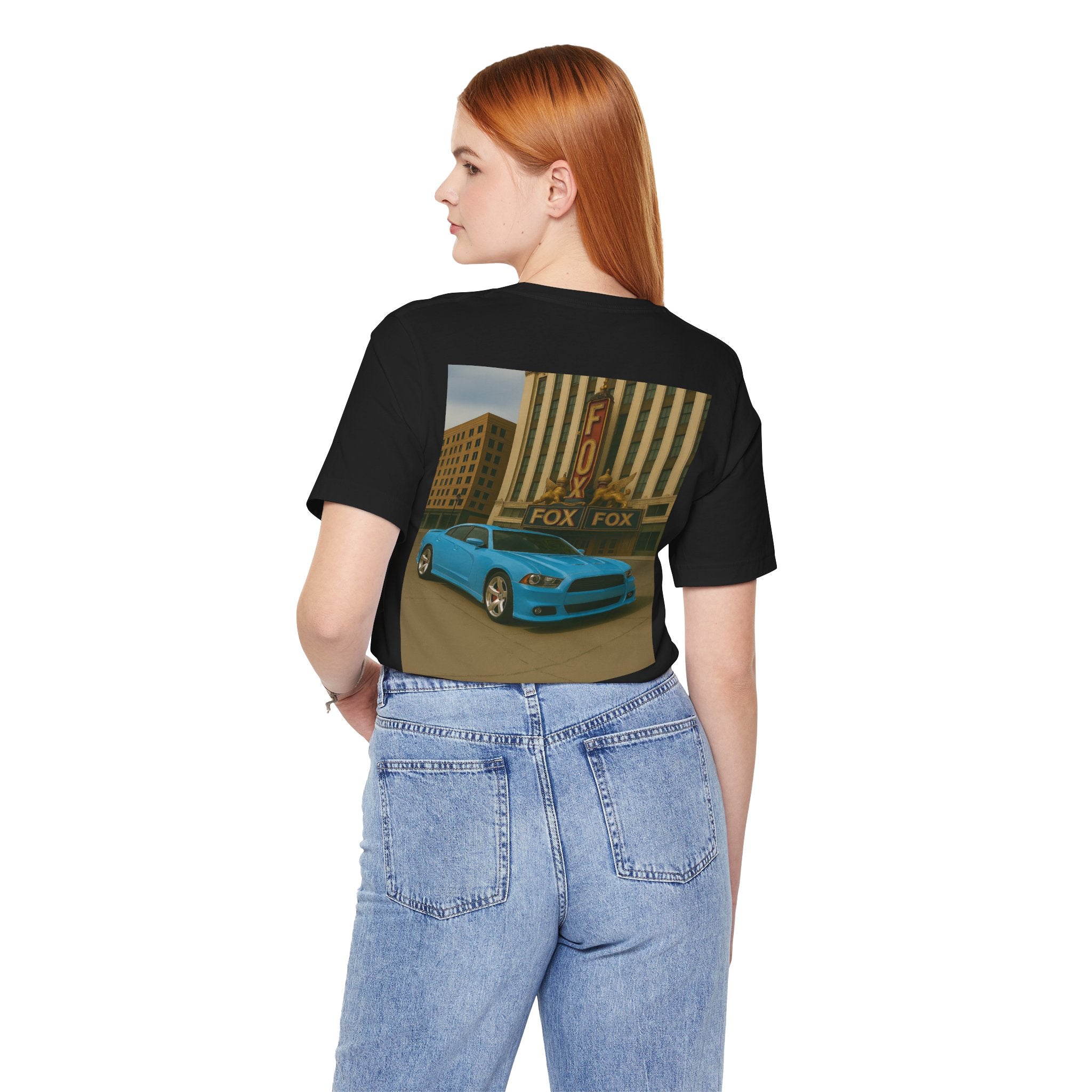 Dream Car Tee - Fox Light & Horsepower Nights - Light Blue
