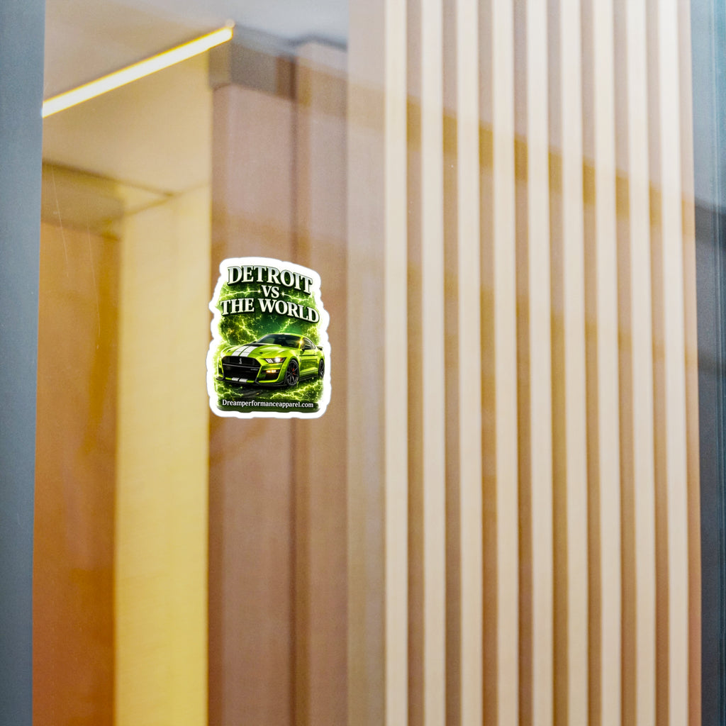 Green Detroit Vs the World Sticker