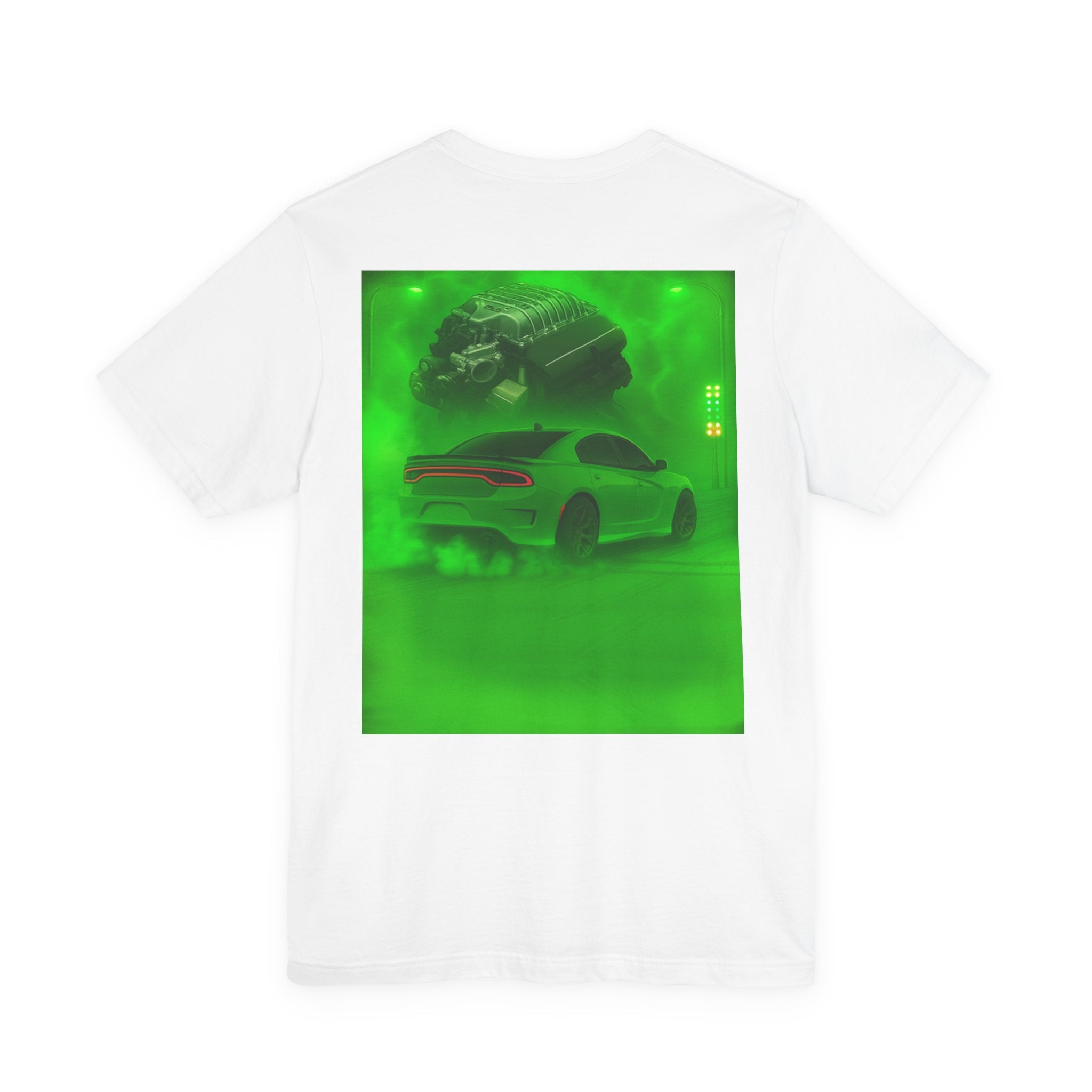 Dream Car Tee – Supercharged Sedan - Lime Green