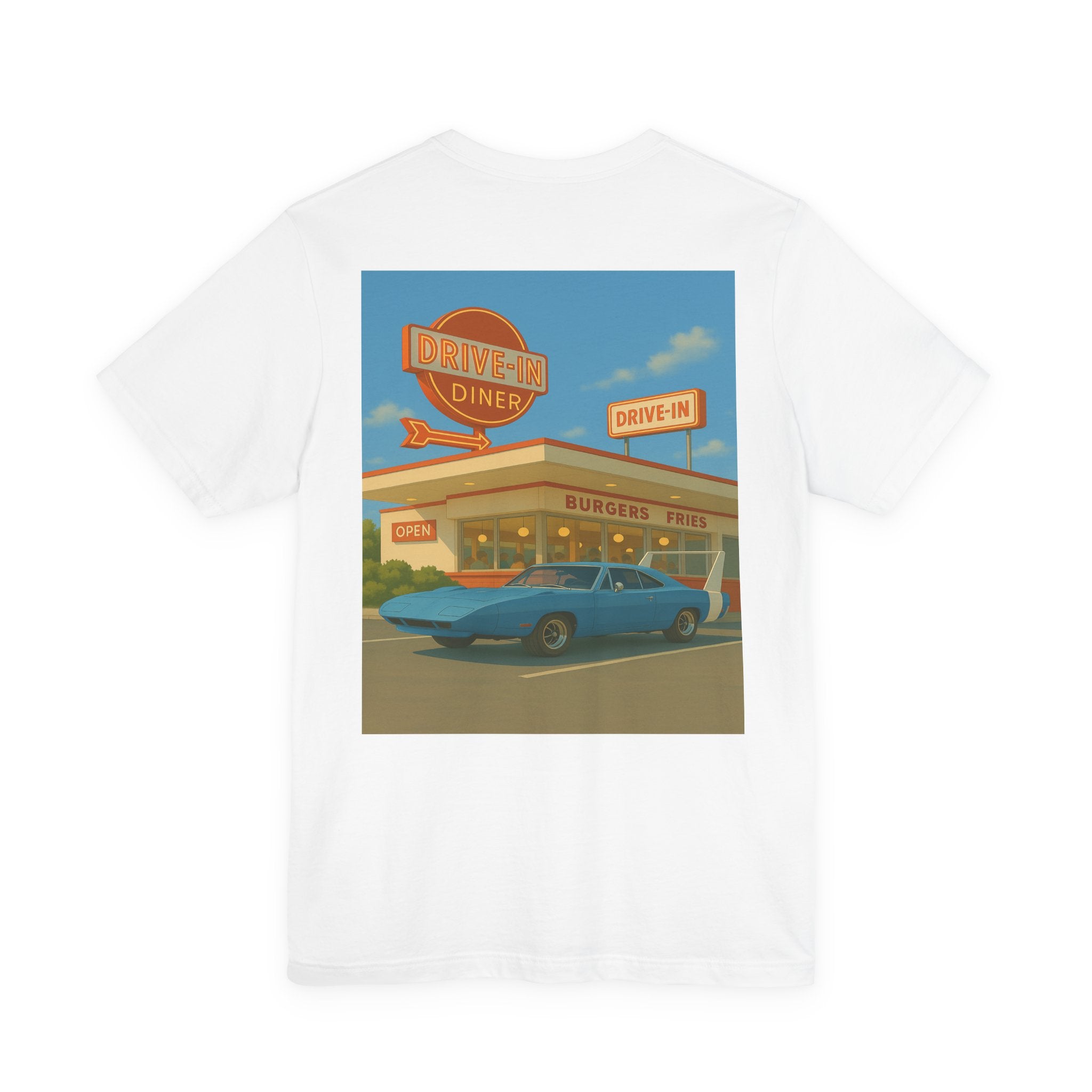 Dream Car Tee – Retro Aero Cruiser - Light Blue