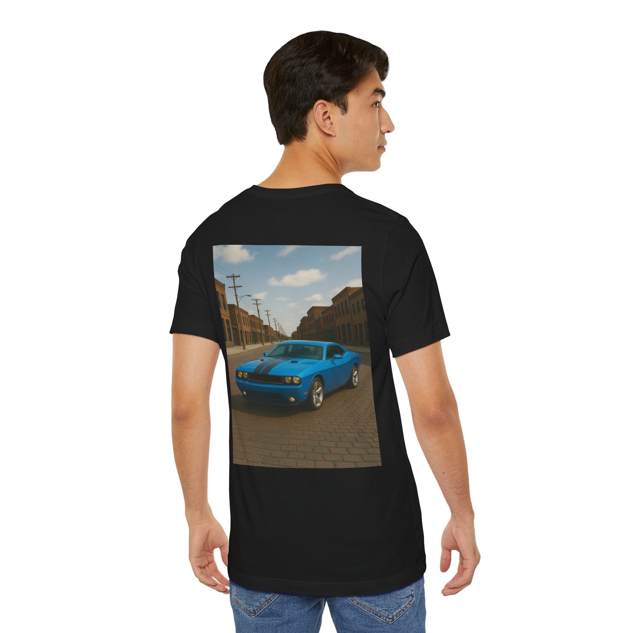 Dream Car Tee - Corktown Muscle Coupe - Light Blue