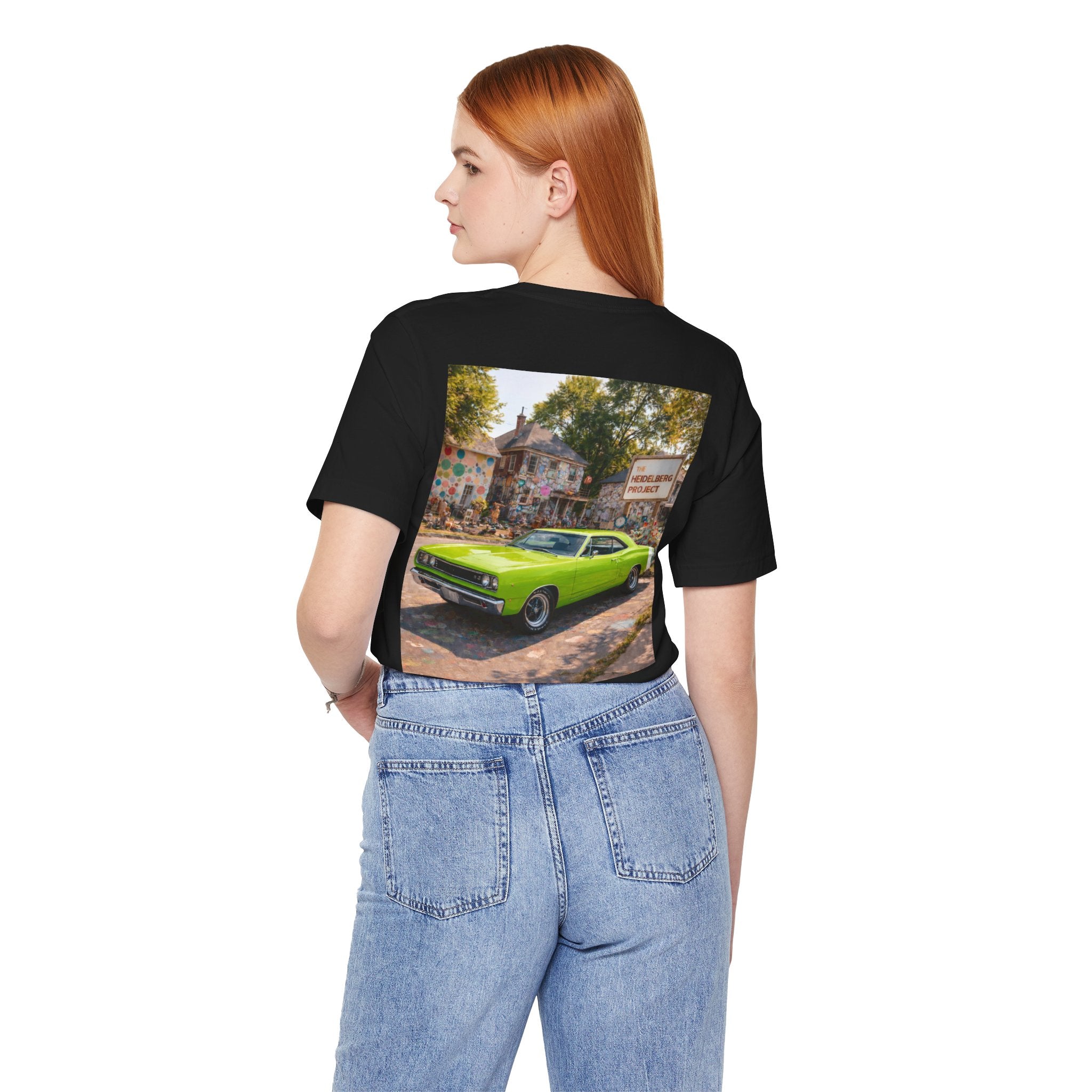 Dream Car Tee - Motor City Mural Machine Lime Green
