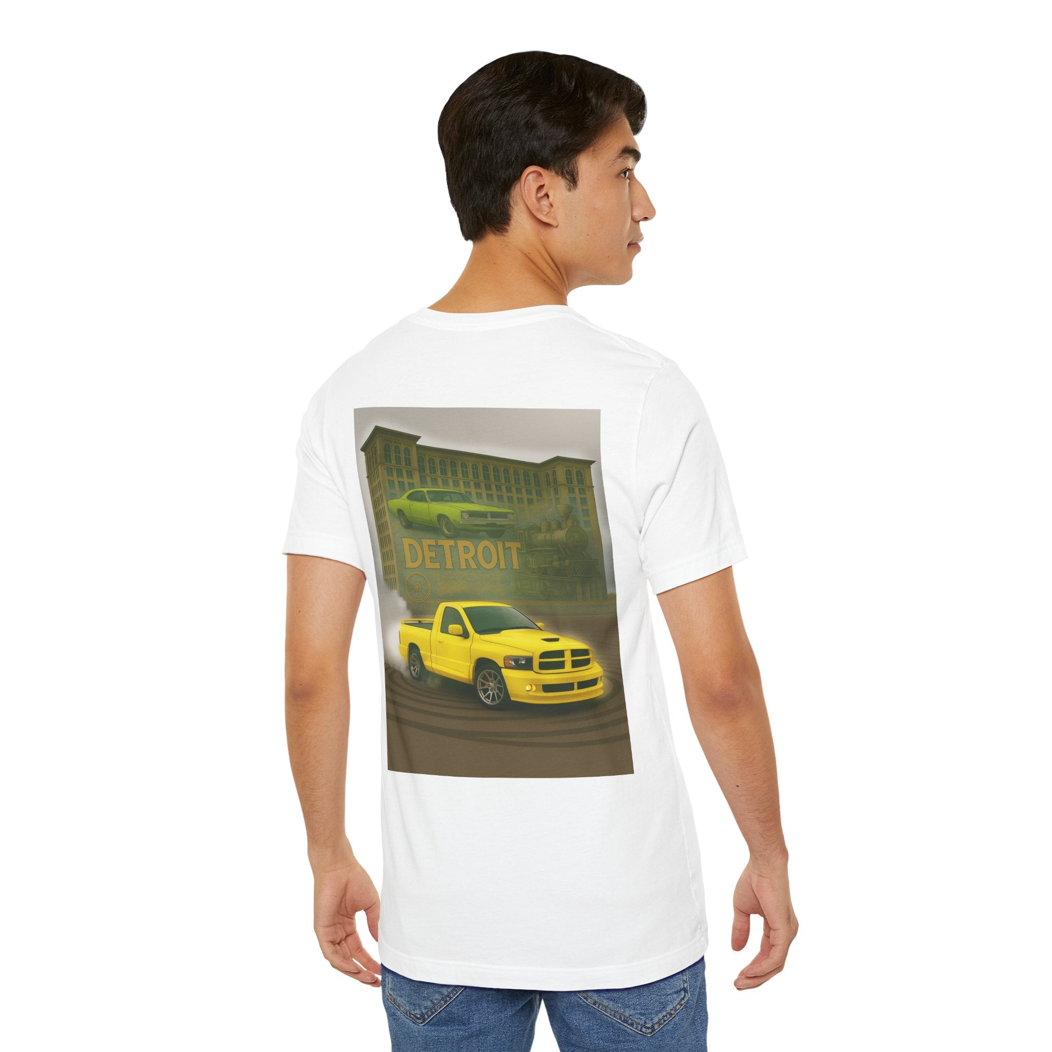 Dream Car Tee - Station Steel & Spray Paint - Yellow