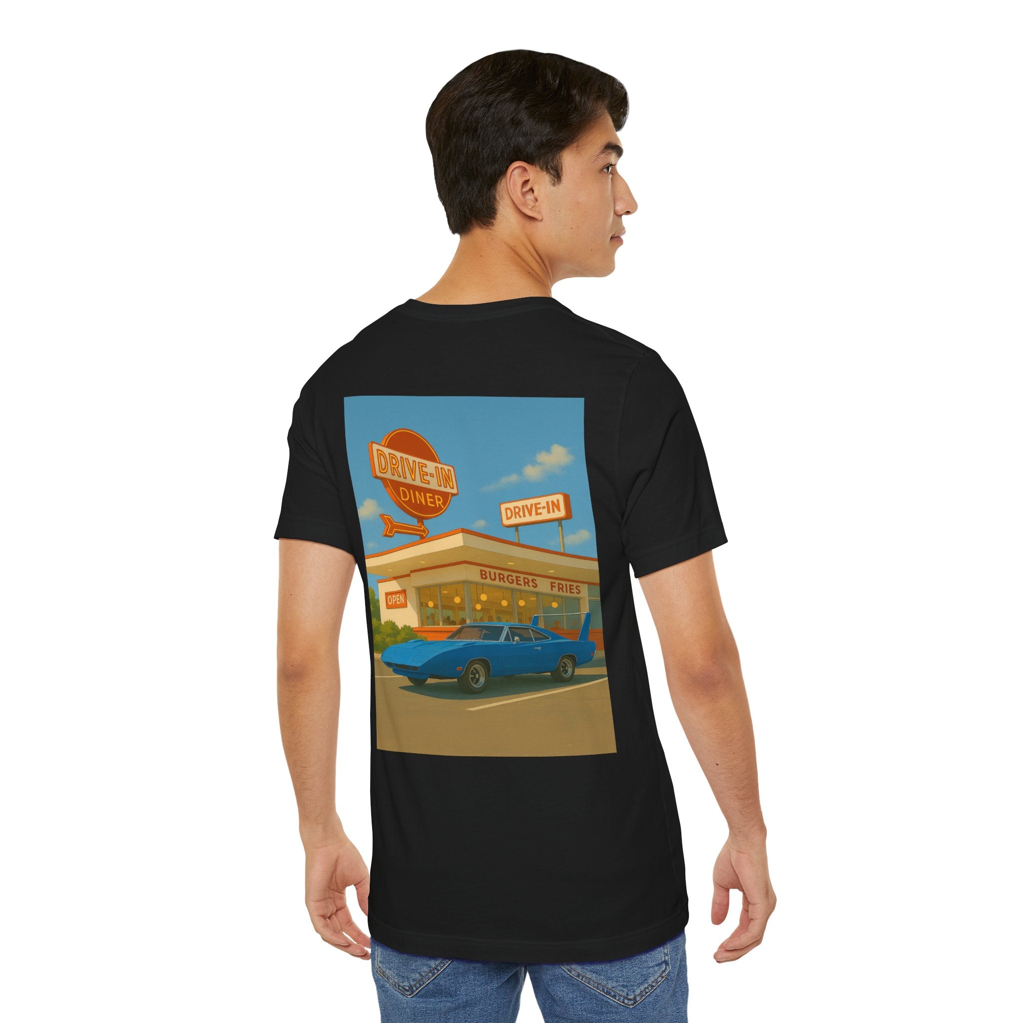 Dream Car Tee – Retro Aero Cruiser - Blue