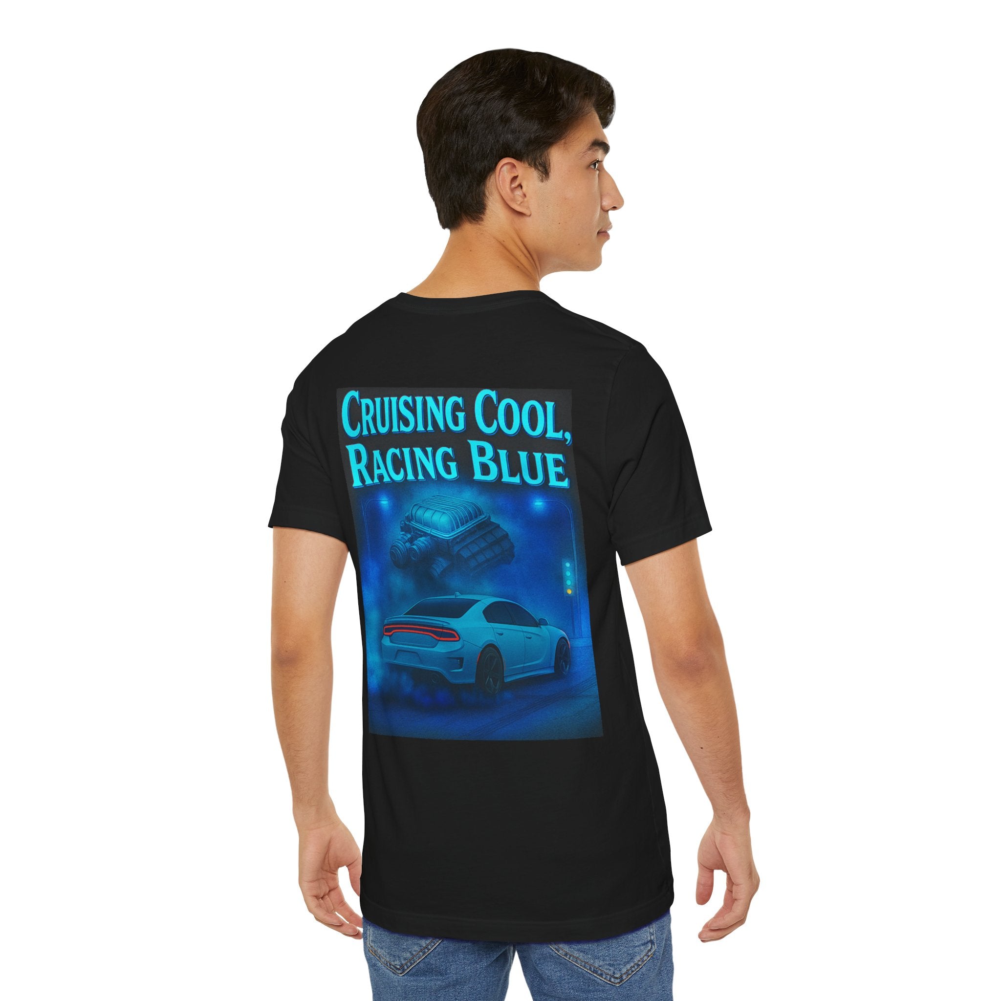Dream Car Tee – Supercharged Sedan - Light Blue