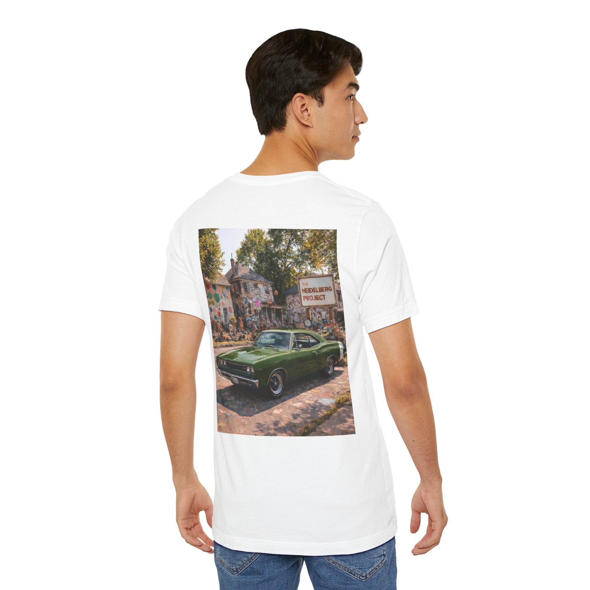 Dream Car Tee - Motor City Mural Machine Military Green