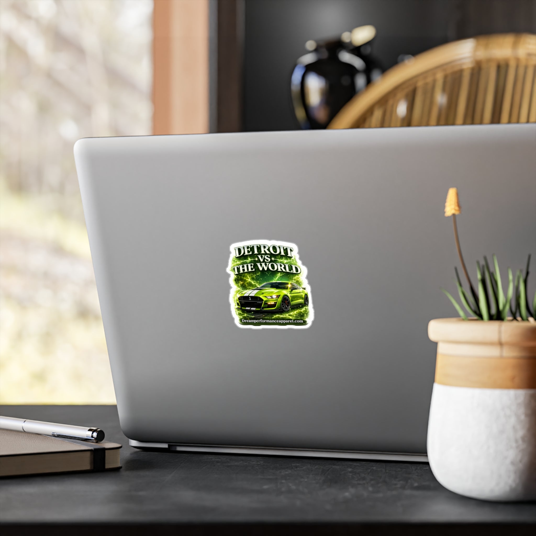 Green Detroit Vs the World Sticker