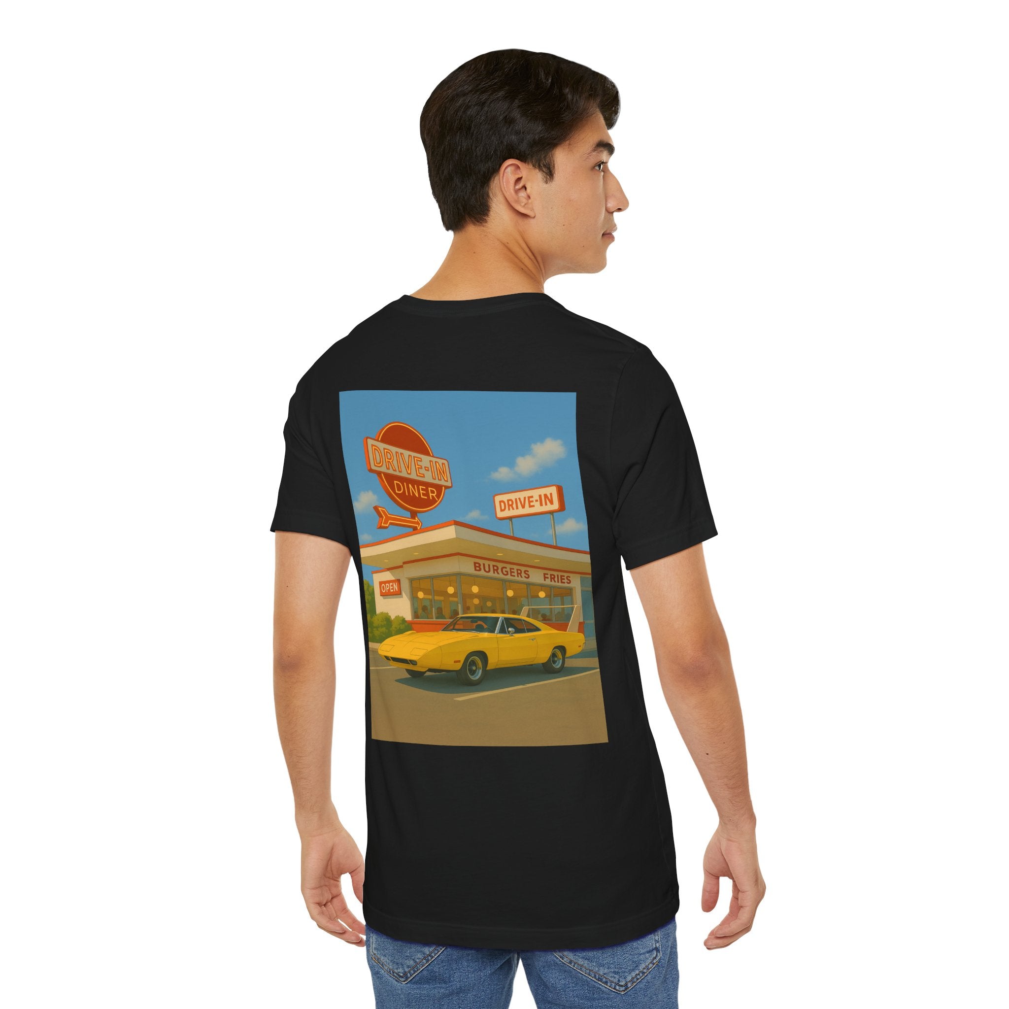 Dream Car Tee – Retro Aero Cruiser - Yellow