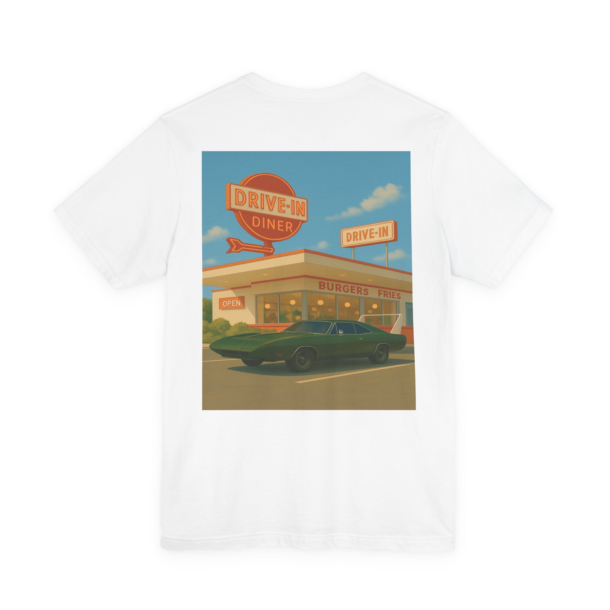 Dream Car Tee – Retro Aero Cruiser - Military Green