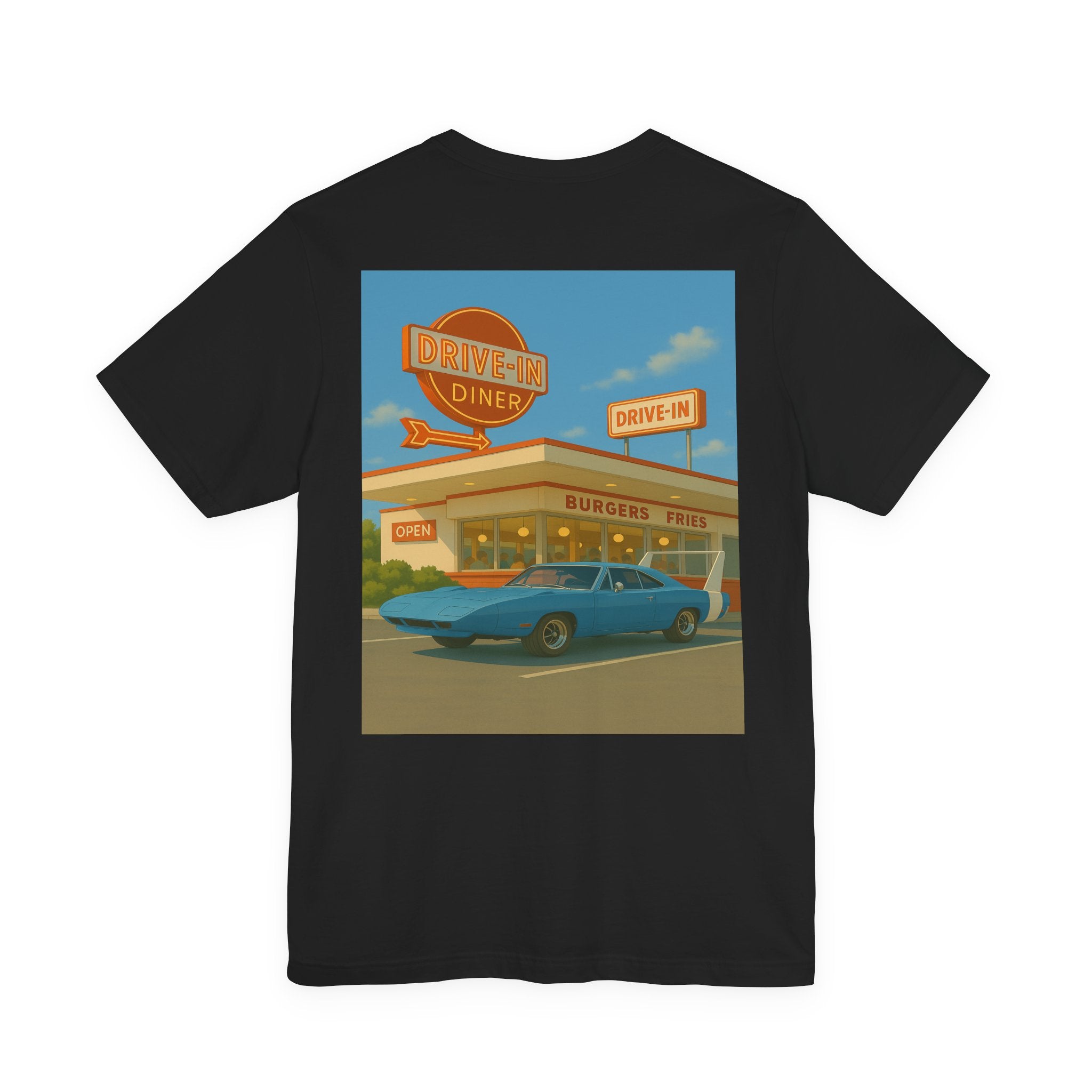 Dream Car Tee – Retro Aero Cruiser - Light Blue