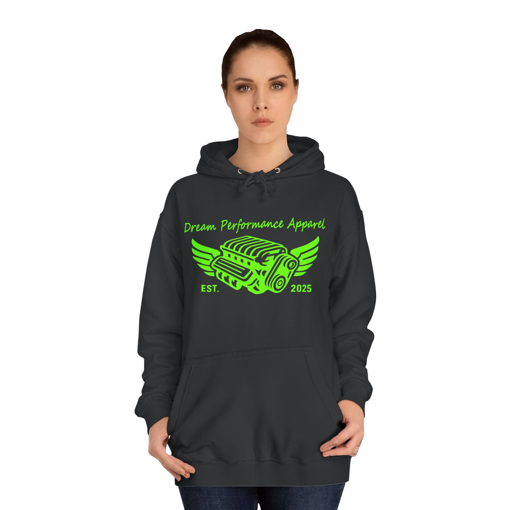 Dream Car Hoodie - Classic Front logo - Lime Green