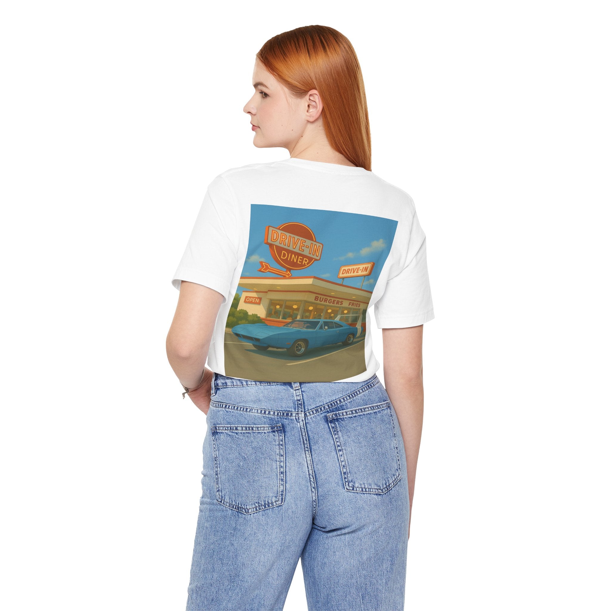 Dream Car Tee – Retro Aero Cruiser - Light Blue