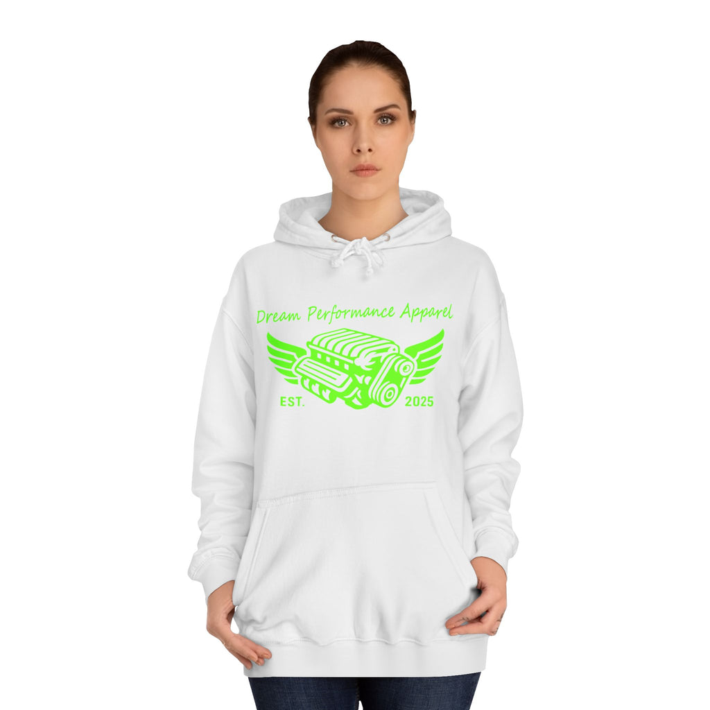 Dream Car Hoodie - Classic Front logo - Lime Green