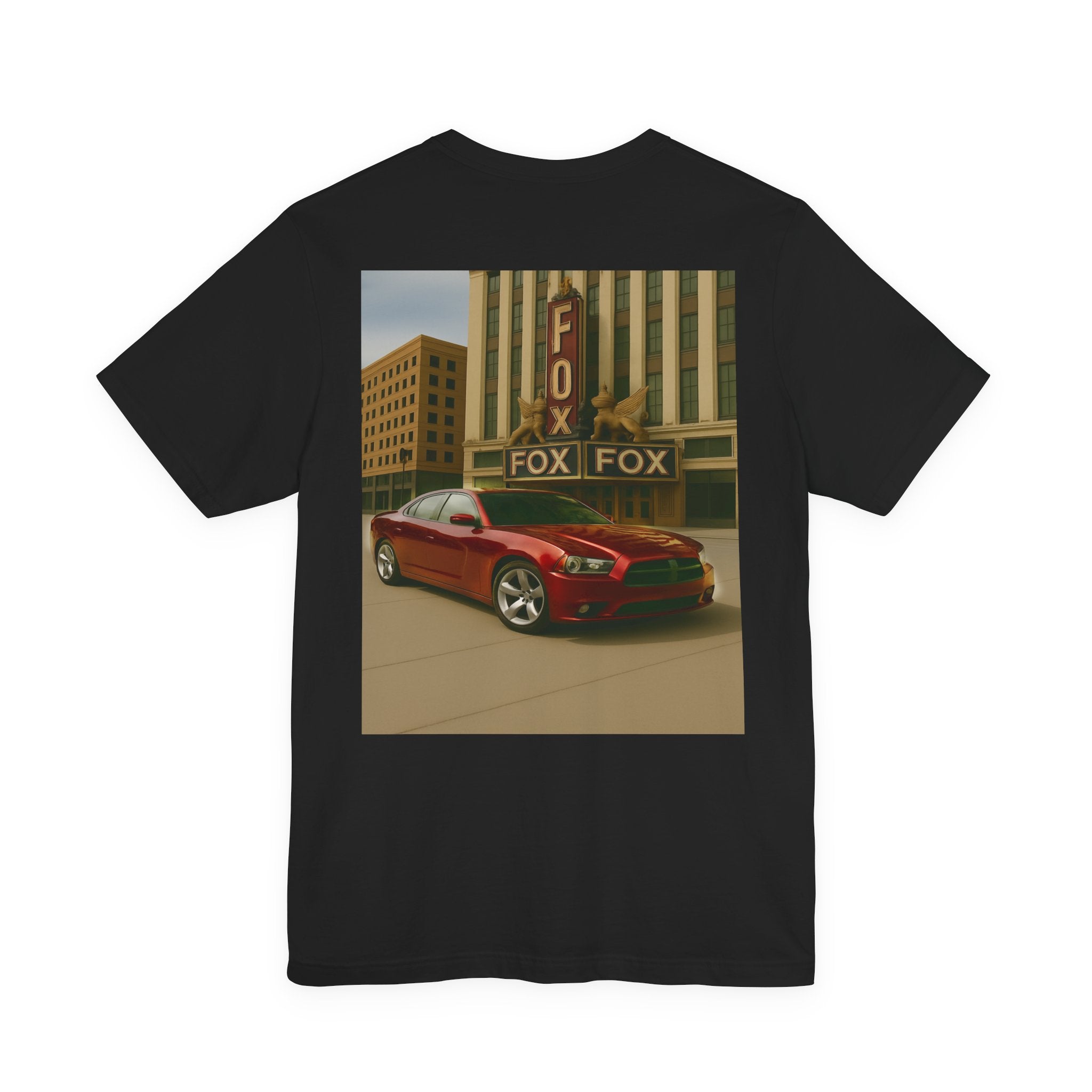 Dream Car Tee - Fox Light & Horsepower Nights - Dark Red