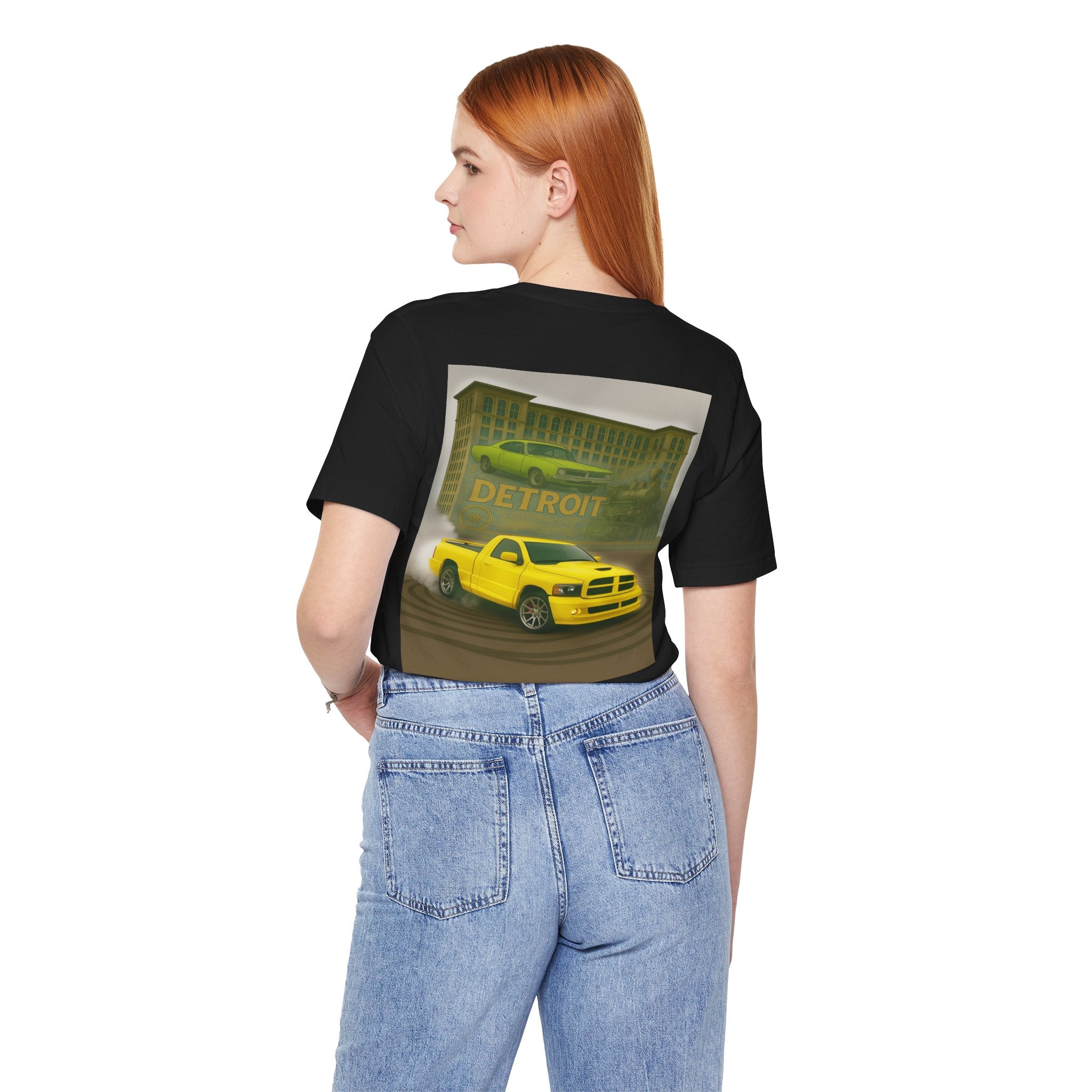 Dream Car Tee - Station Steel & Spray Paint - Yellow