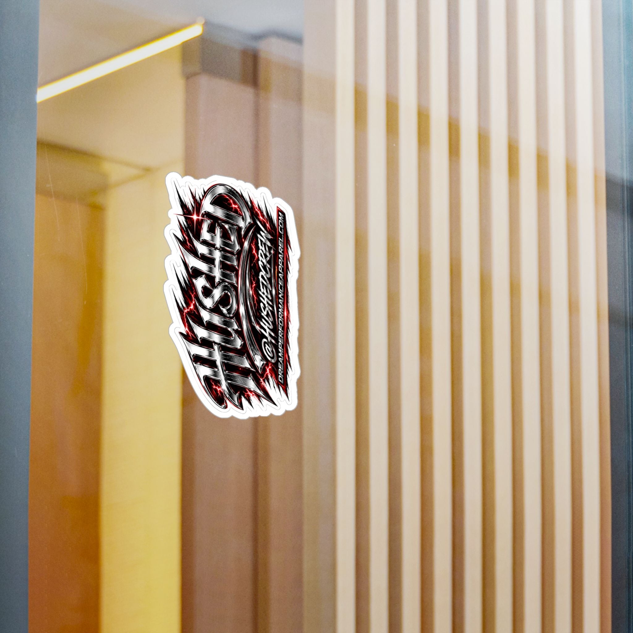 Hushed Sticker (Red)