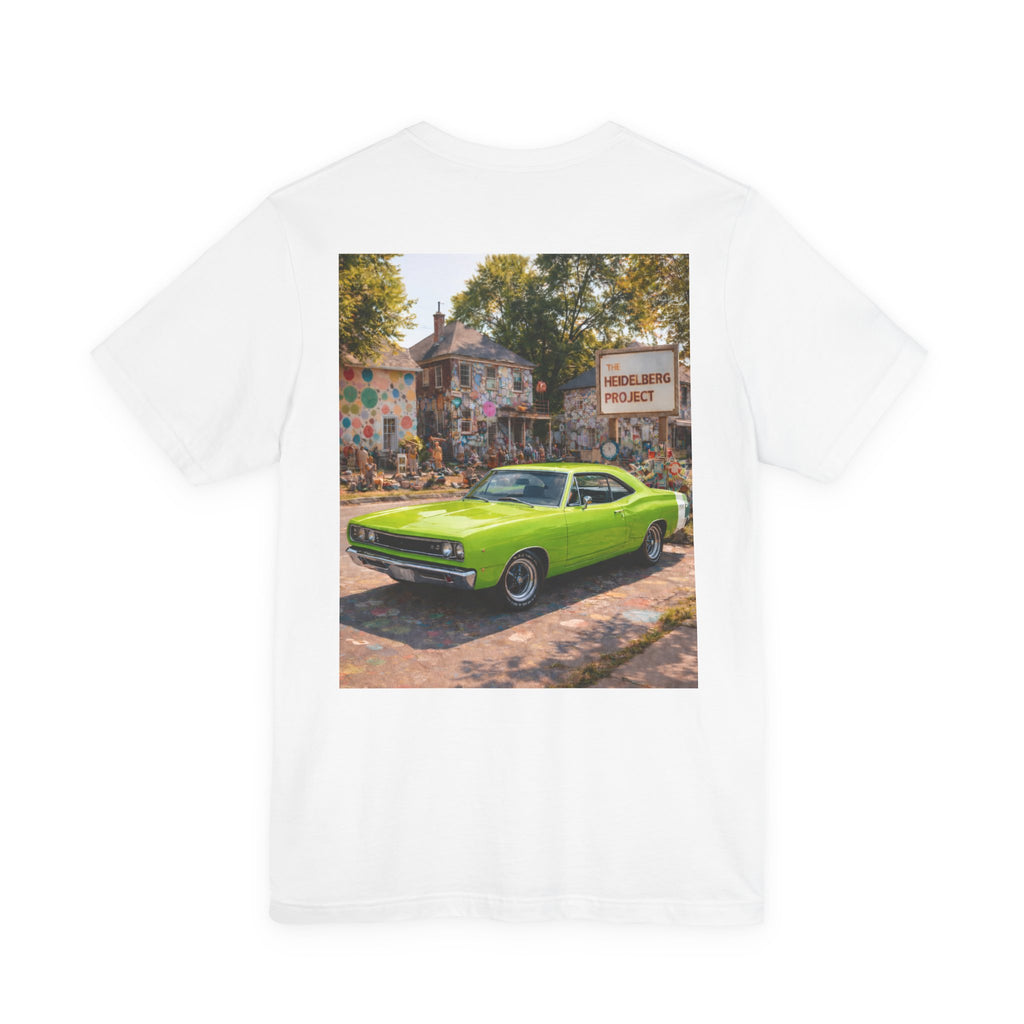 Dream Car Tee - Motor City Mural Machine Lime Green