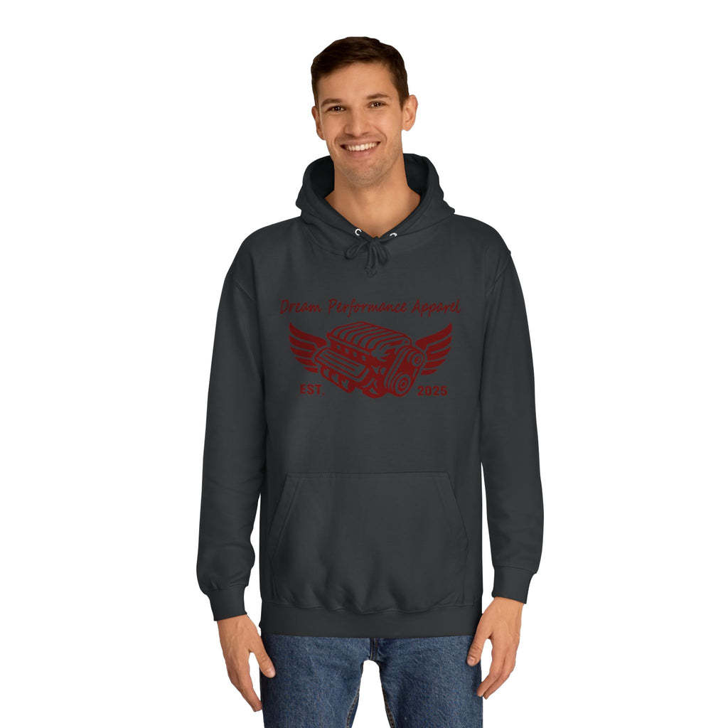 Dream Car Hoodie - Classic Front logo - Dark Red