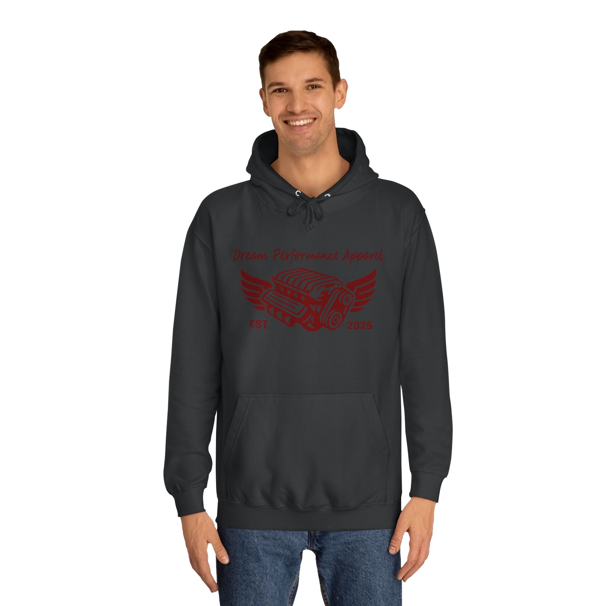 Dream Car Hoodie - Classic Front logo - Dark Red