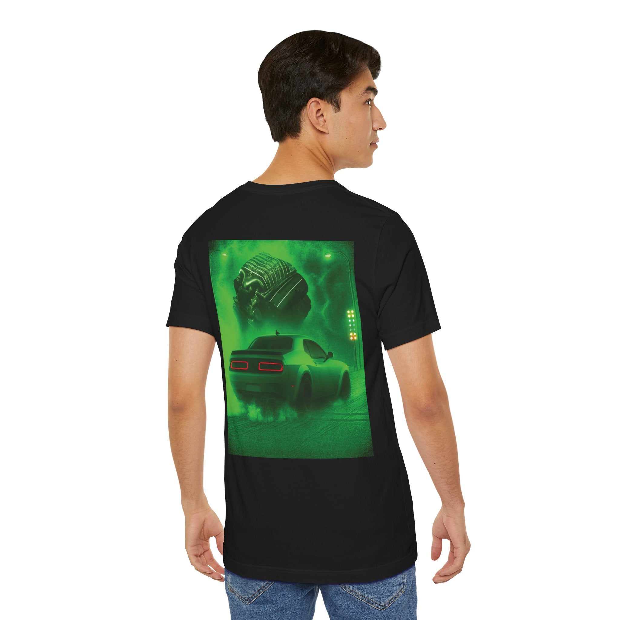 Dream Car Tee - Modern Widebody Coupe - Lime Green
