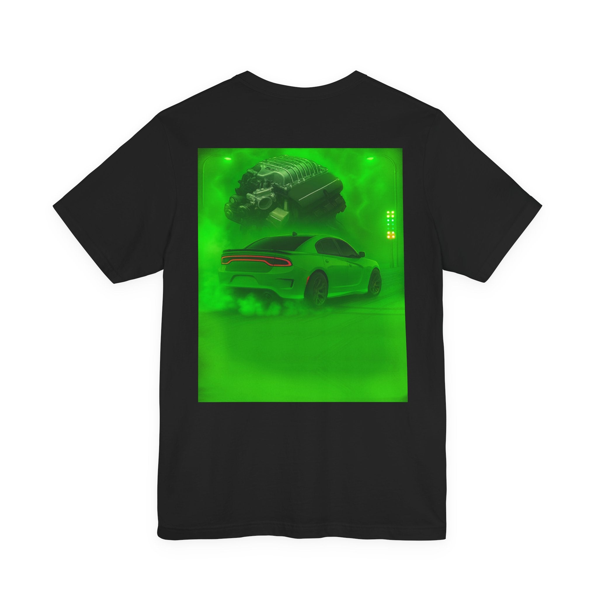 Dream Car Tee – Supercharged Sedan - Lime Green