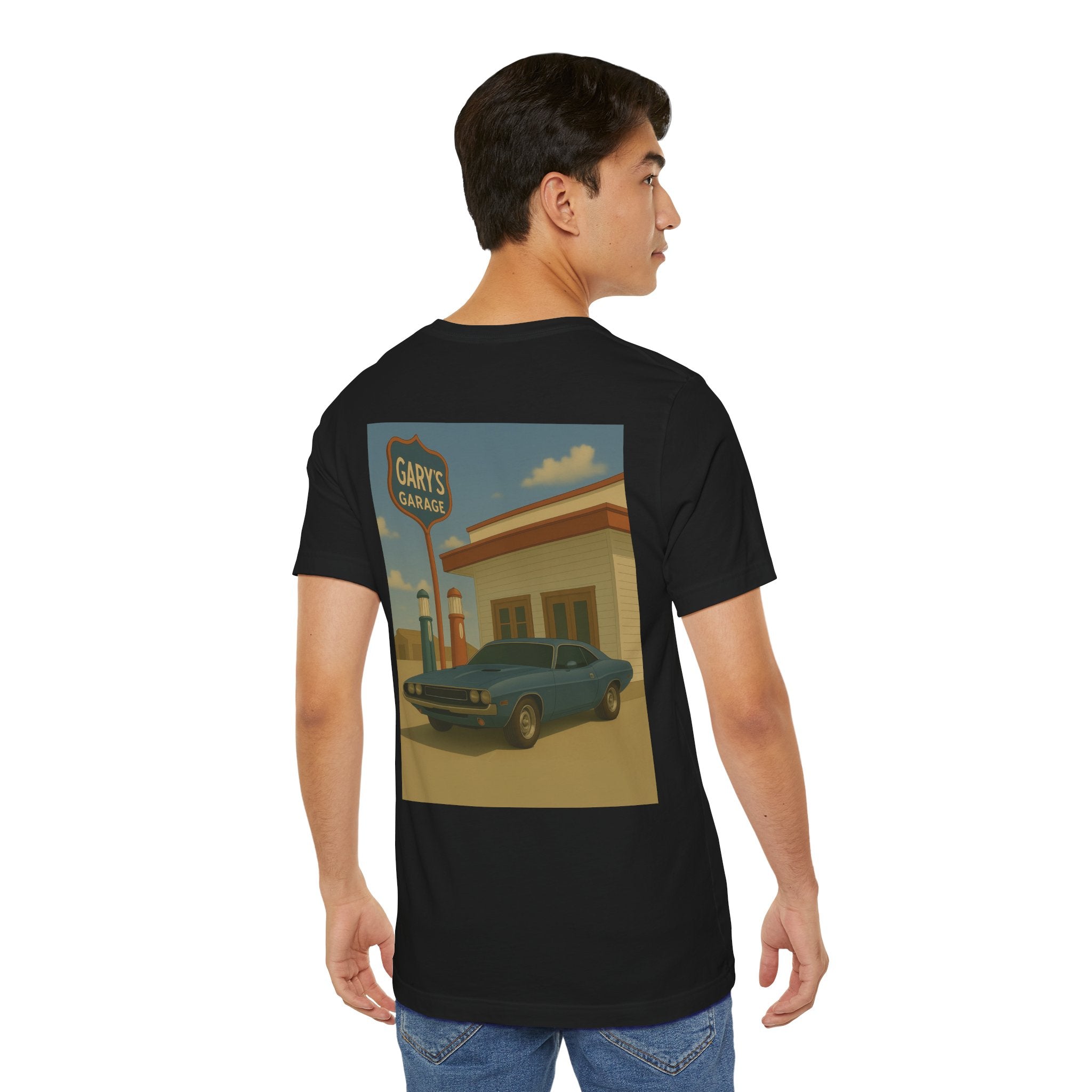 Dream Car Tee – Uncle’s Muscle Coupe - Light Blue