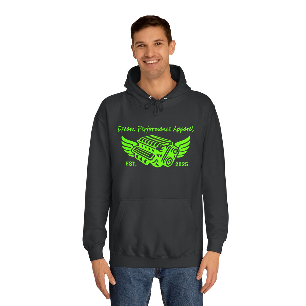Dream Car Hoodie - Classic Front logo - Lime Green