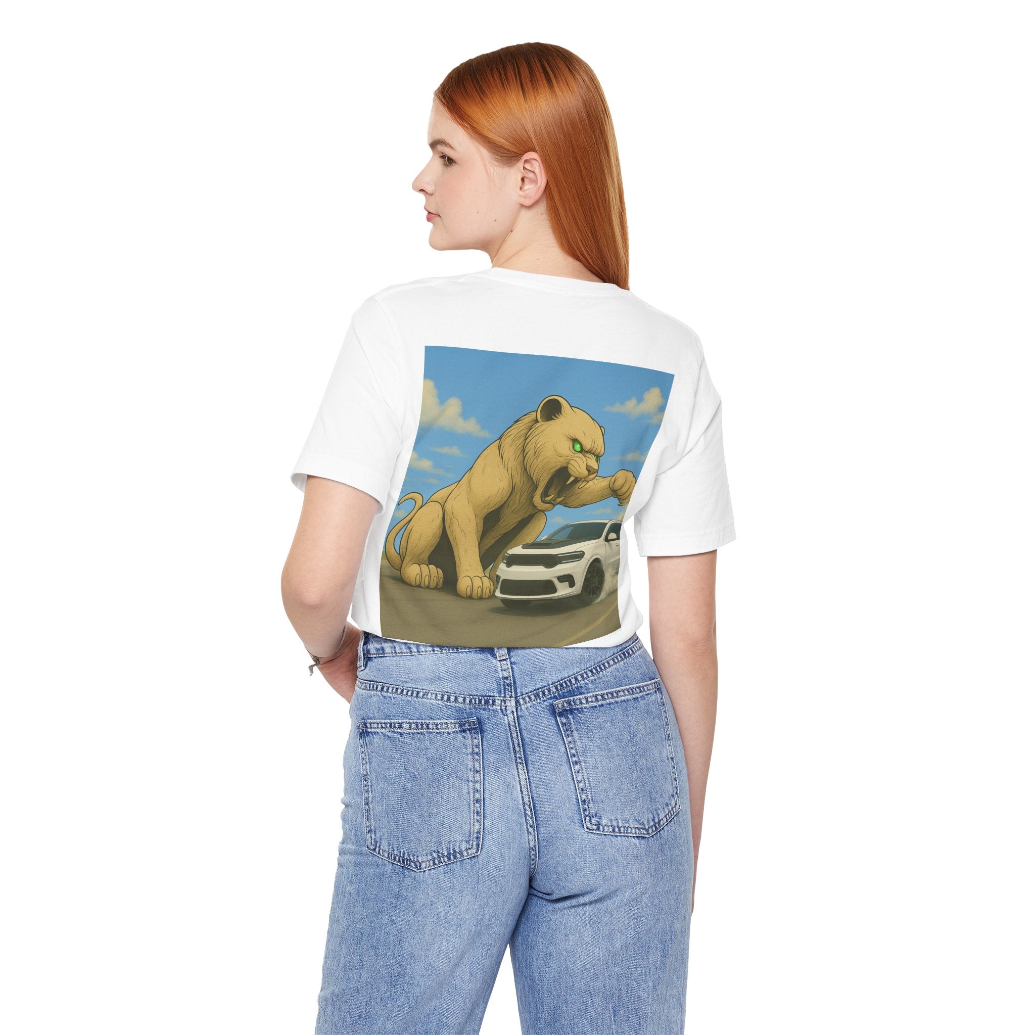 Dream Car Tee – Tiger Chasin Tail Lights - White