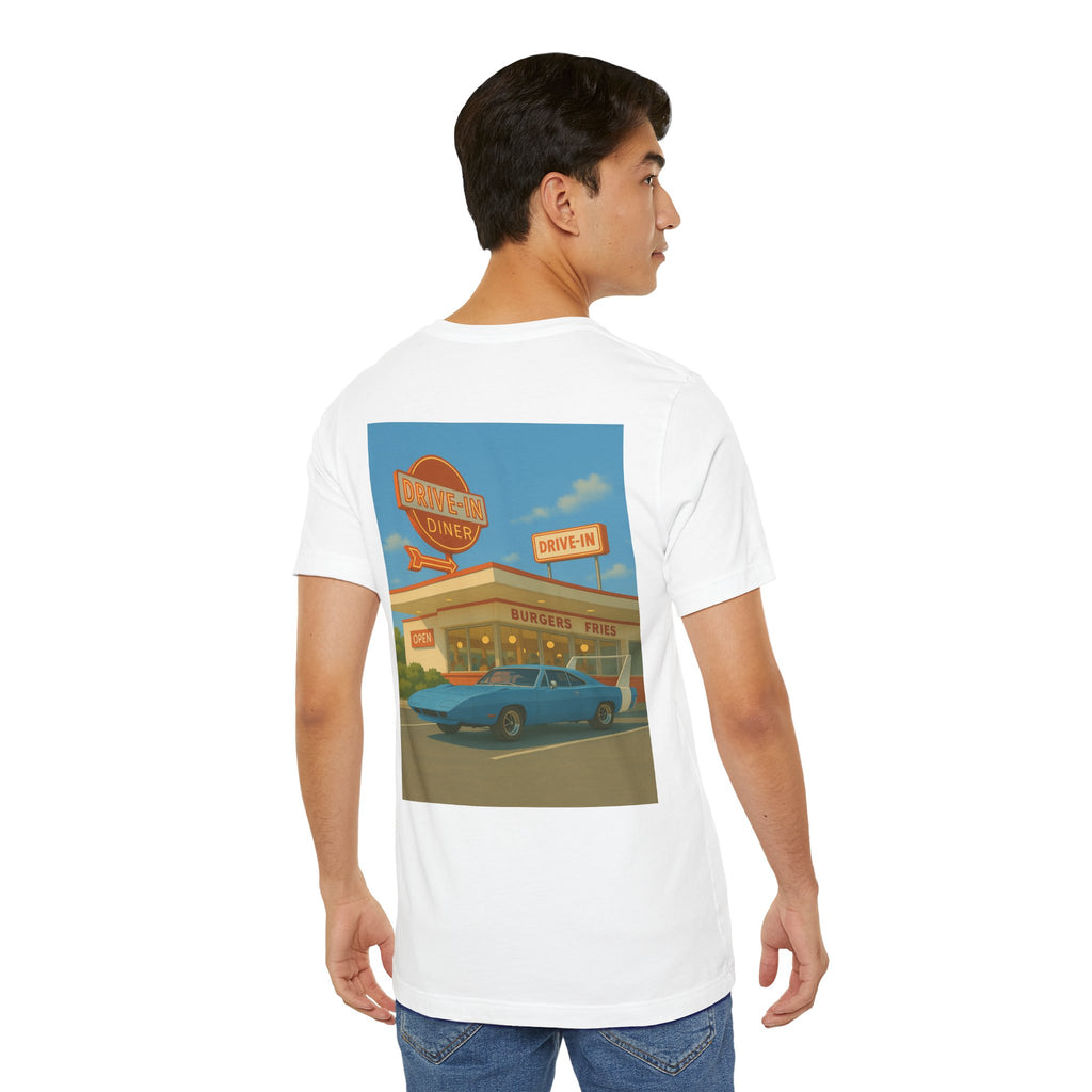 Dream Car Tee – Retro Aero Cruiser - Light Blue
