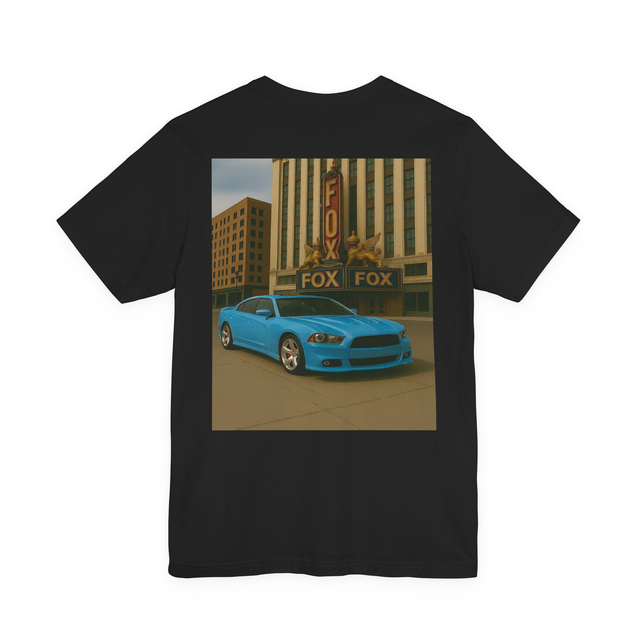 Dream Car Tee - Fox Light & Horsepower Nights - Light Blue