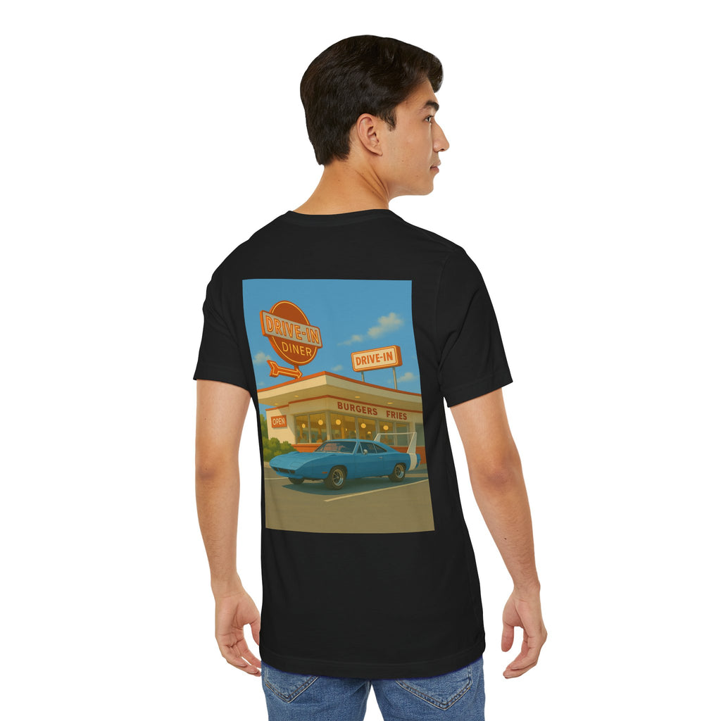 Dream Car Tee – Retro Aero Cruiser - Light Blue