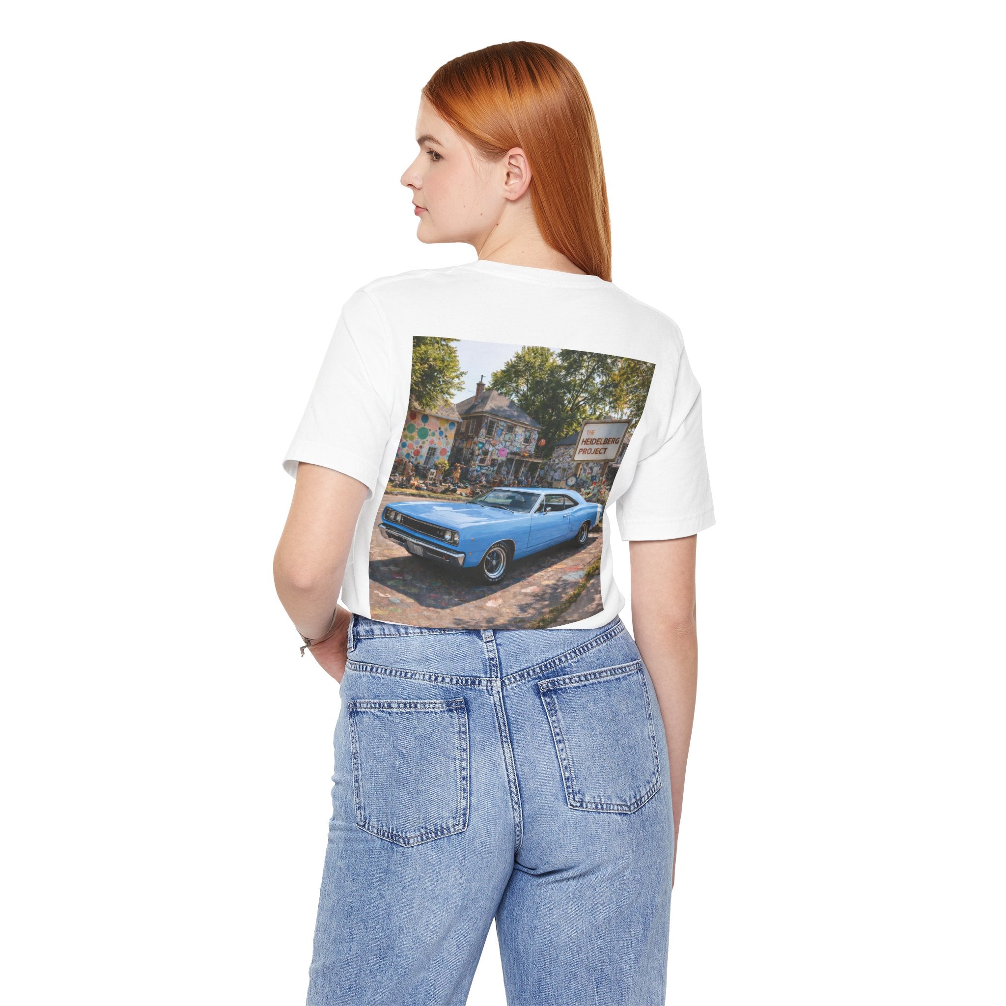 Dream Car Tee - Motor City Mural Machine Baby Blue