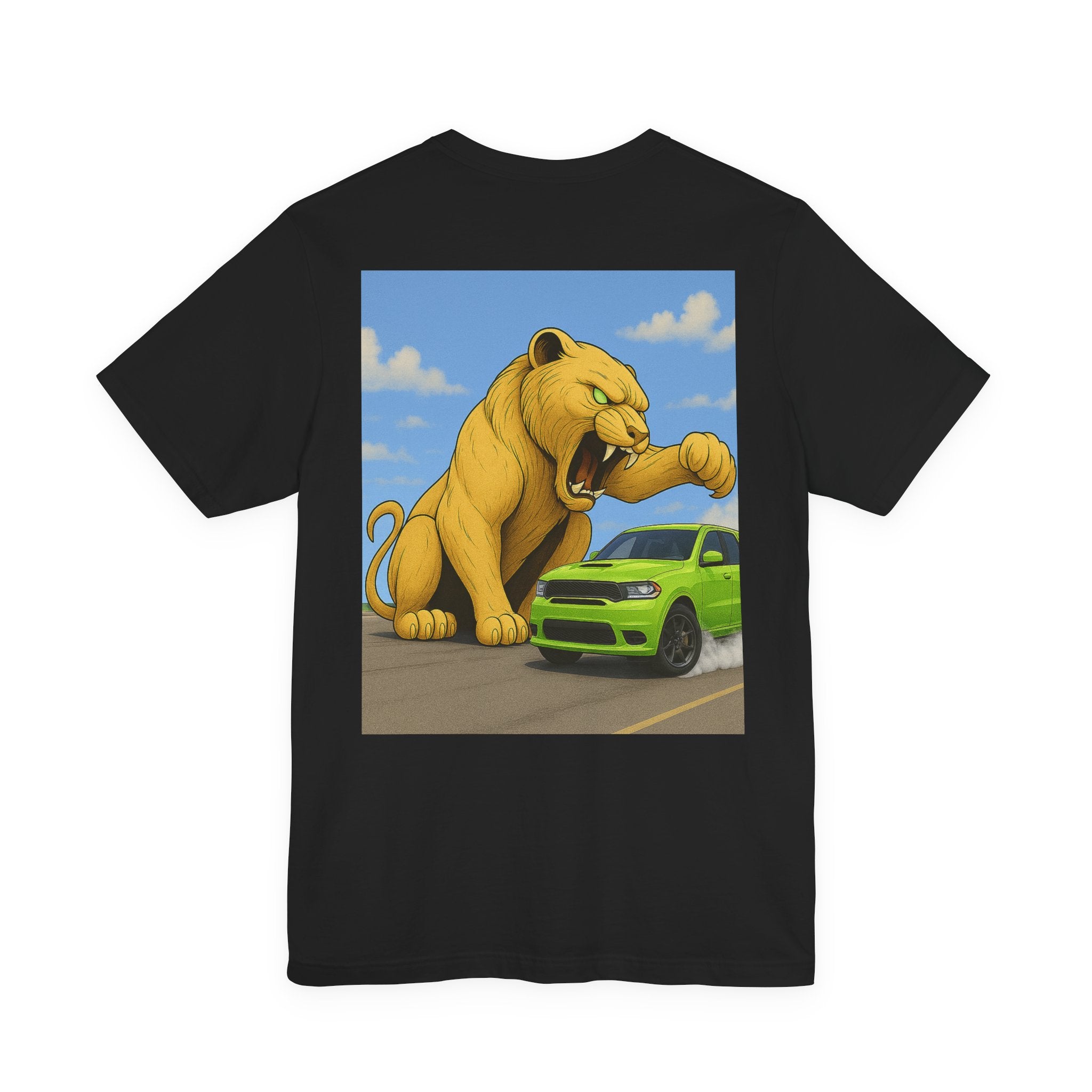 Dream Car Tee – Tiger Chasin Tail Lights - Lime Green
