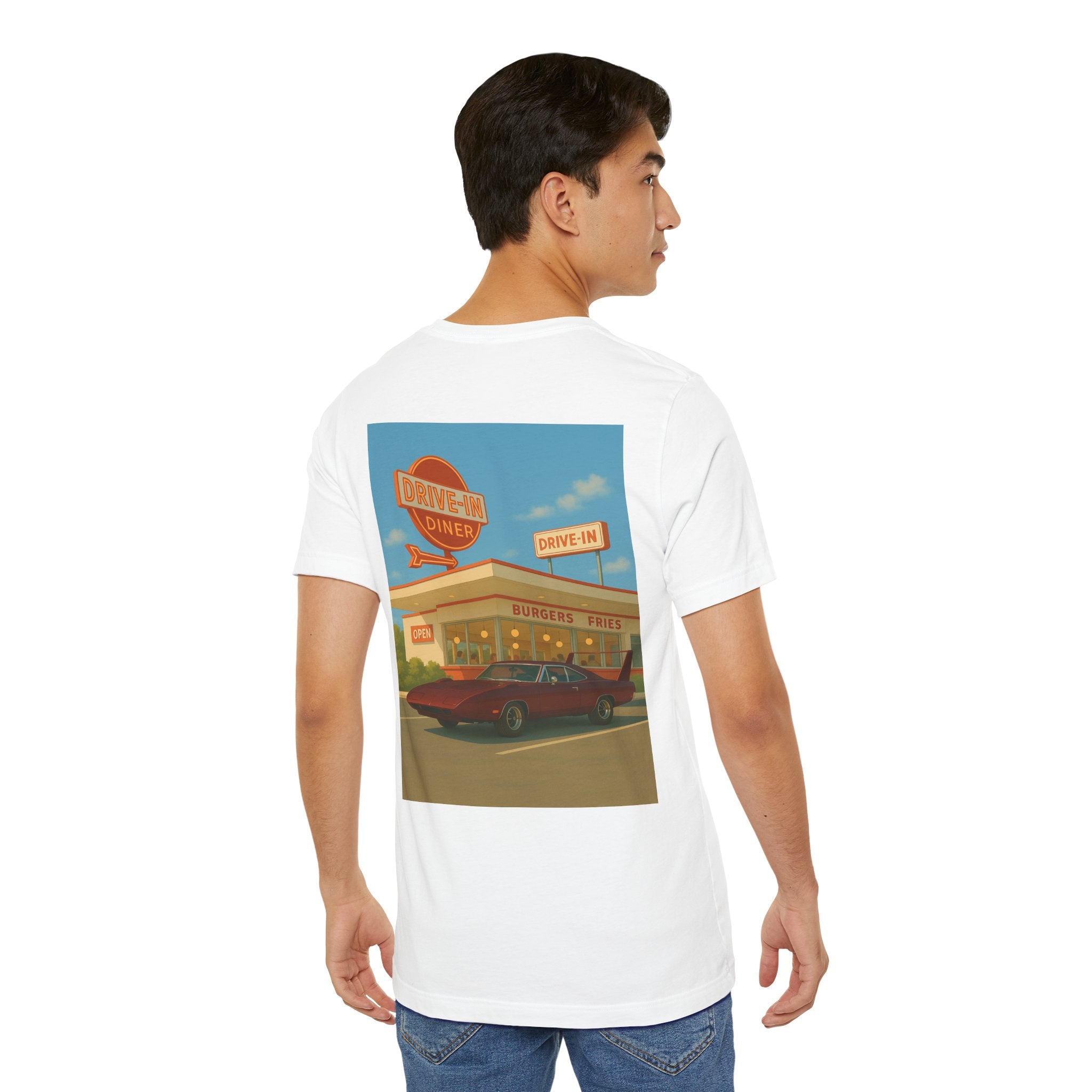 Dream Car Tee – Retro Aero Cruiser - Dark Red