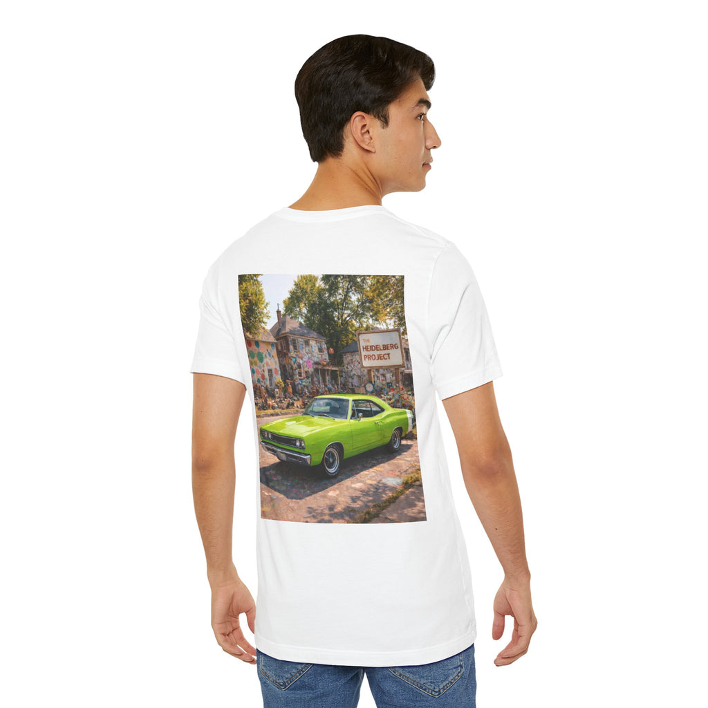 Dream Car Tee - Motor City Mural Machine Lime Green