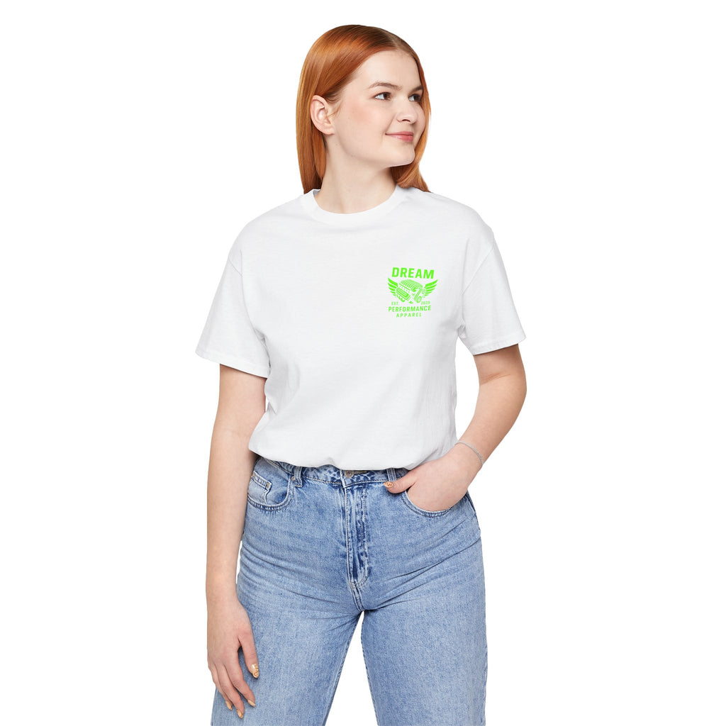 Dream Car Tee - Classic Front Logo - Lime Green