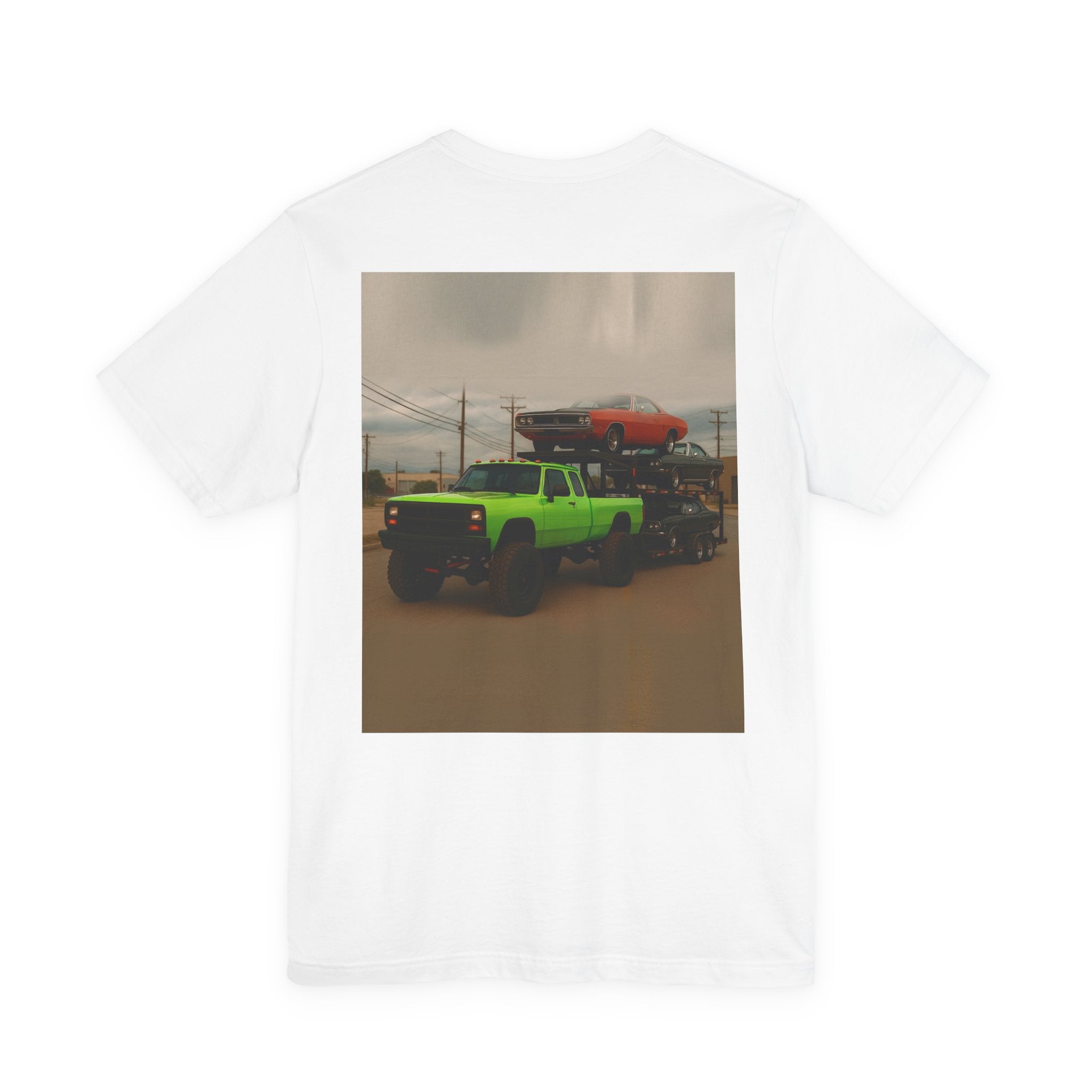 Dream Car Tee - Retro Medium Duty Diesel - Lime Green